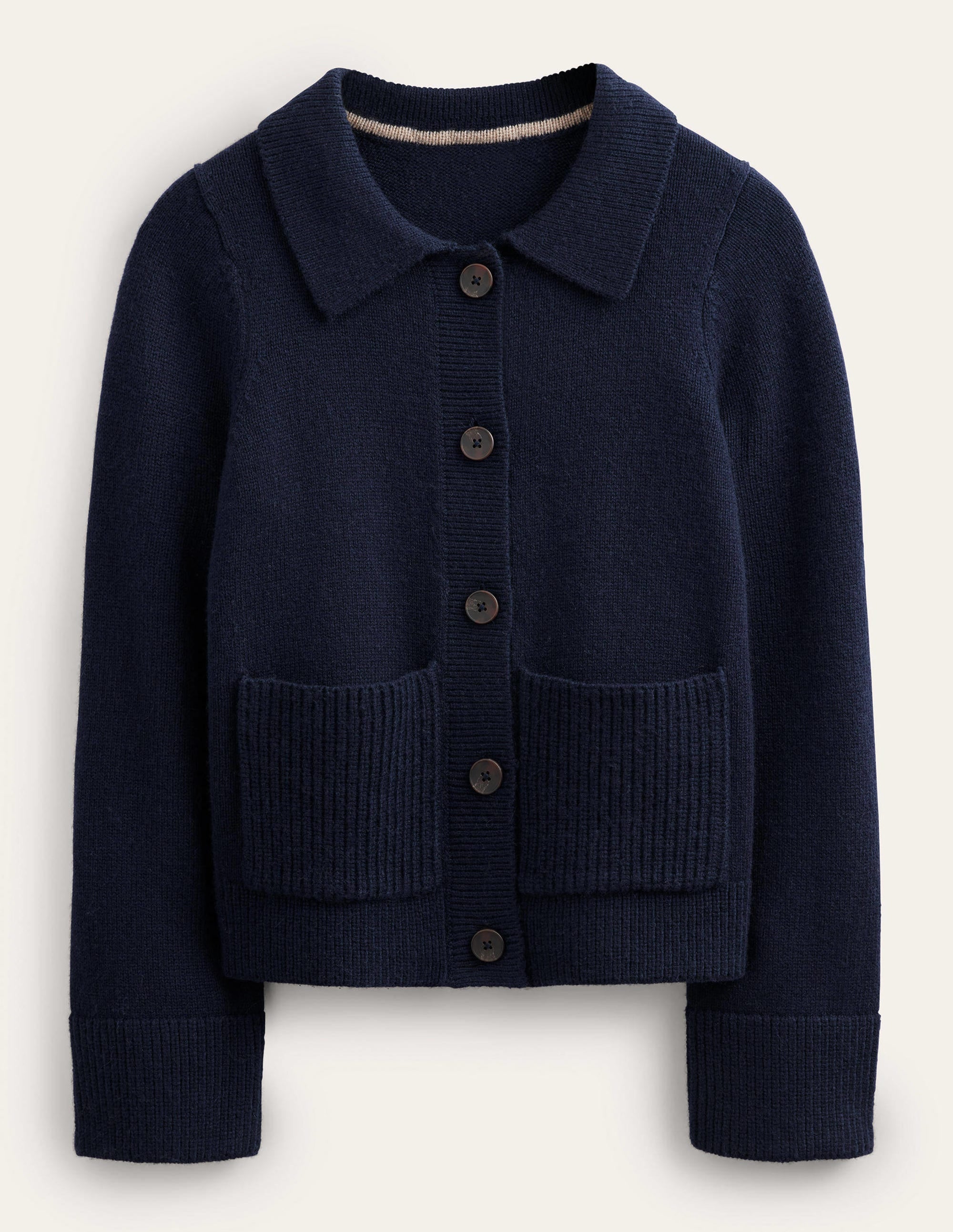 Gilet à col-Bleu marine - Image 5