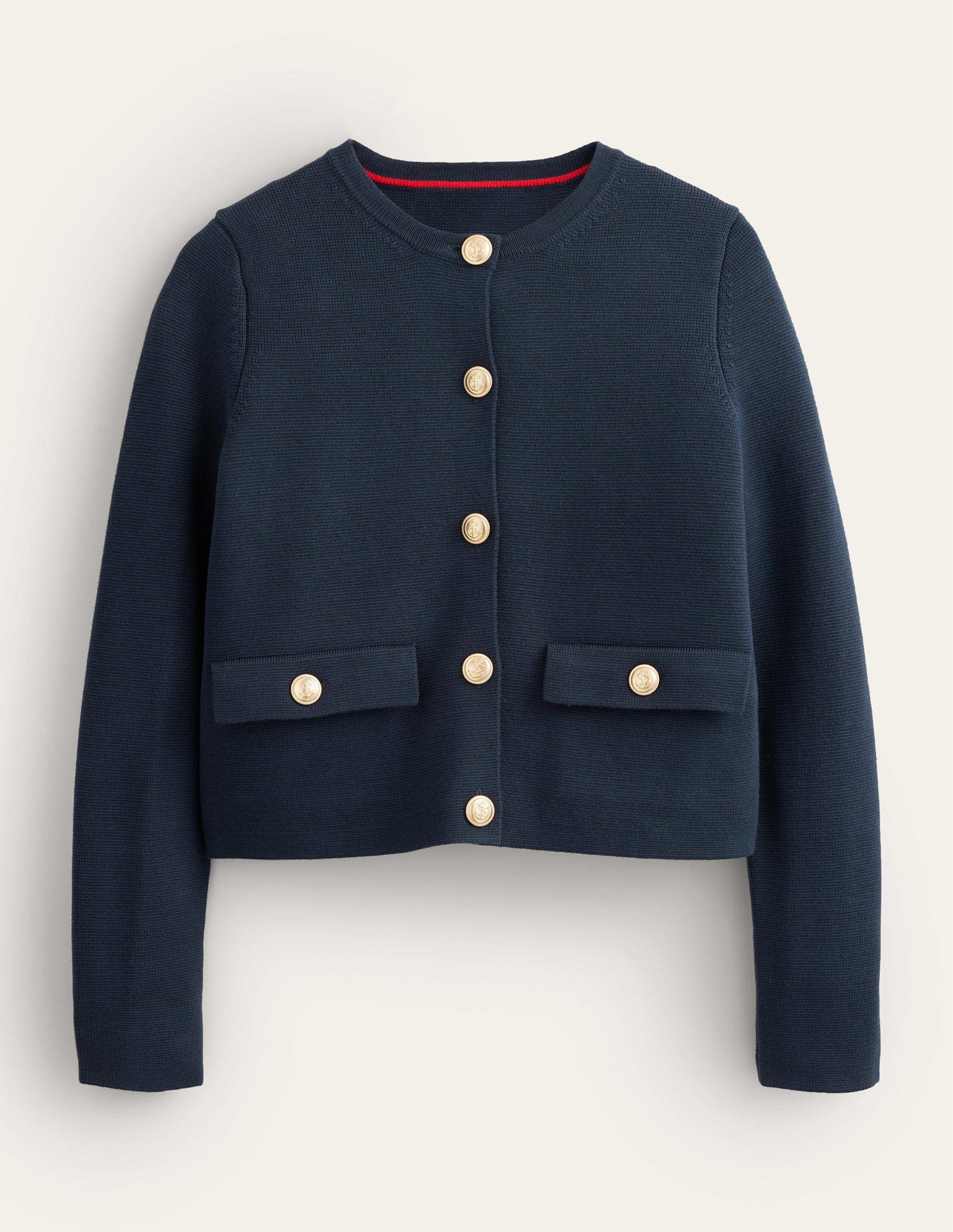 Veste Holly en maille-Bleu marine-5