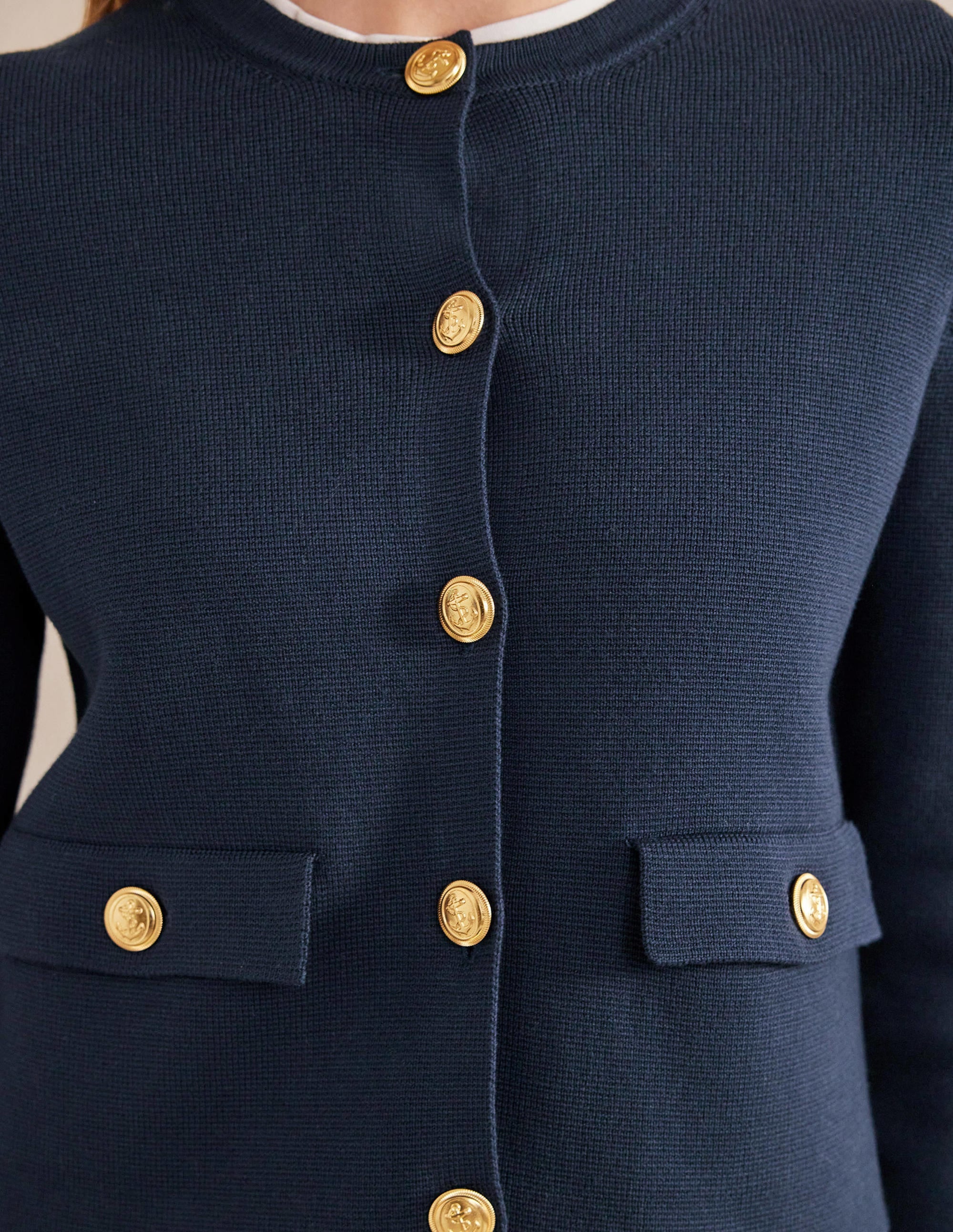 Veste Holly en maille-Bleu marine - Image 2
