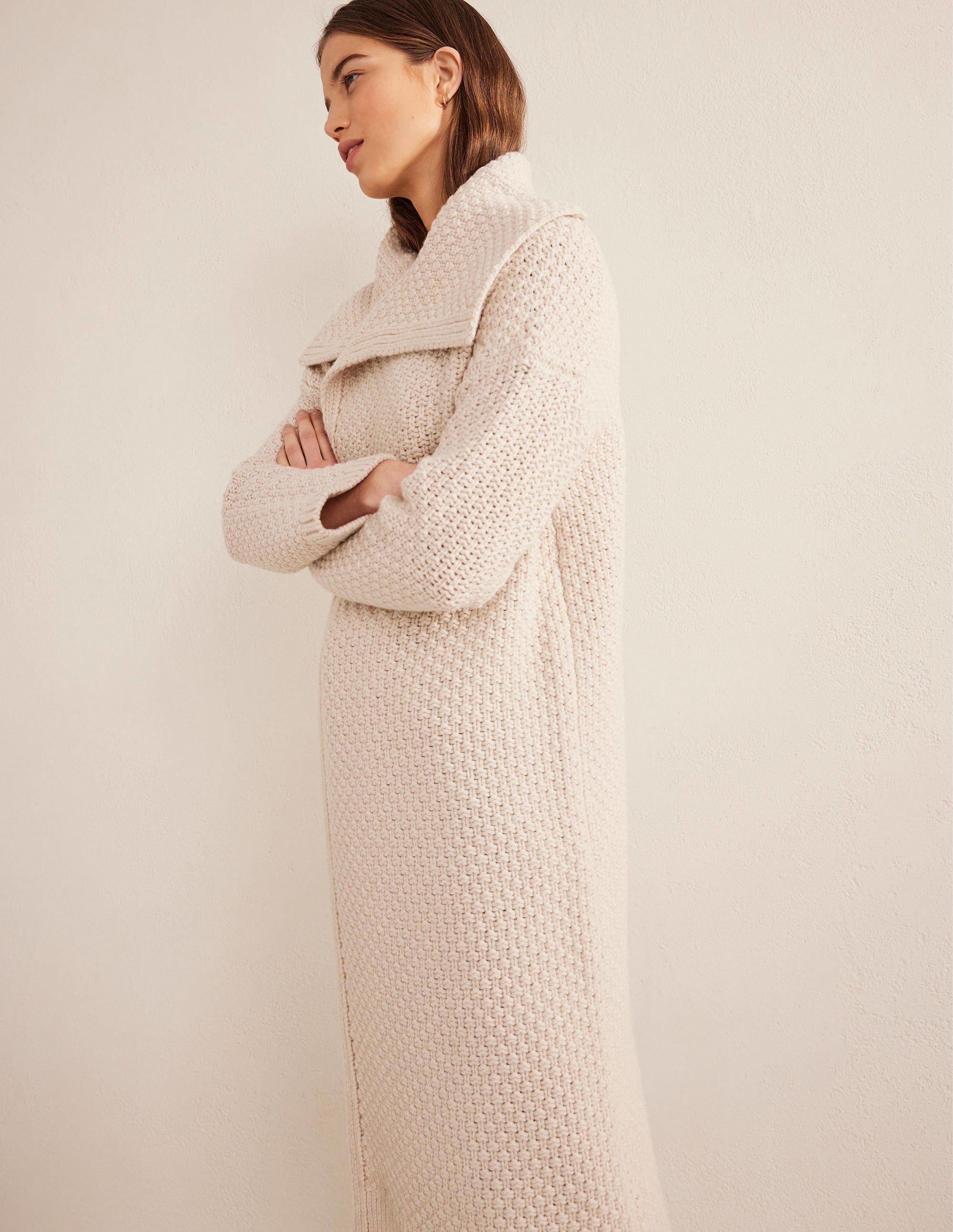 Manteau texturé en laine épaisse façon gilet-Peau de mouton - Image 4