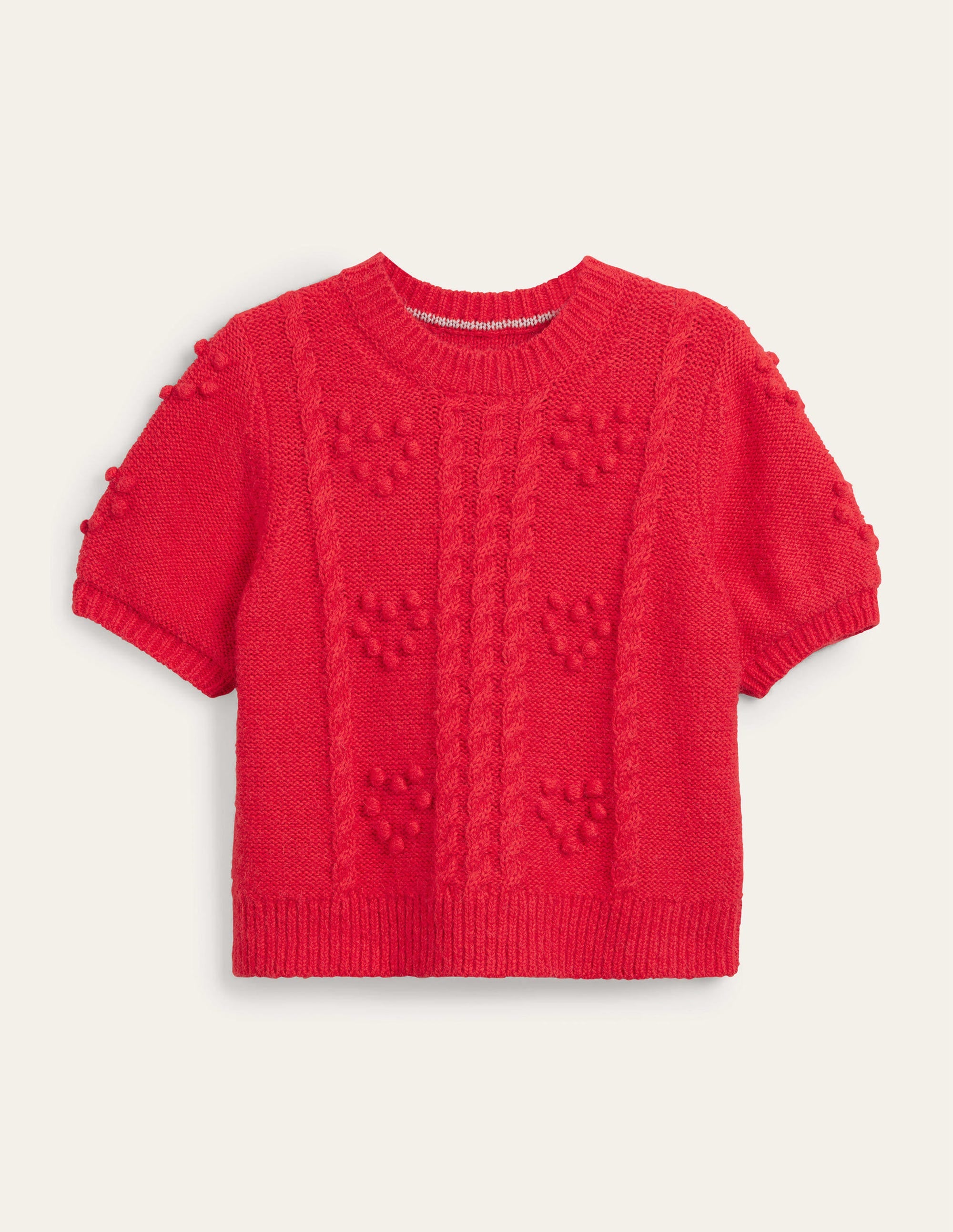 Pull Valentine en maille-Rouge tarte aux fraises - Image 6