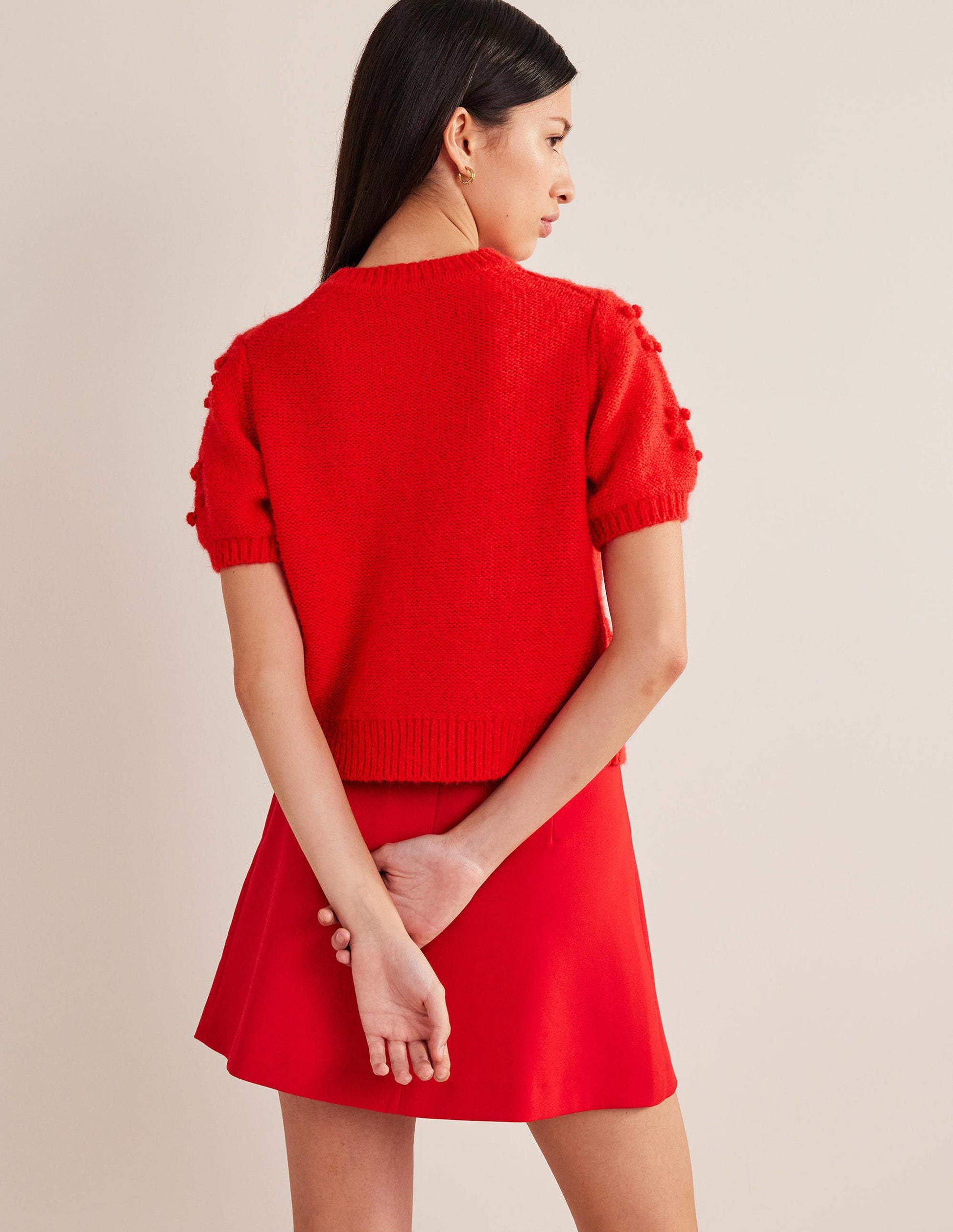 Pull Valentine en maille-Rouge tarte aux fraises-3