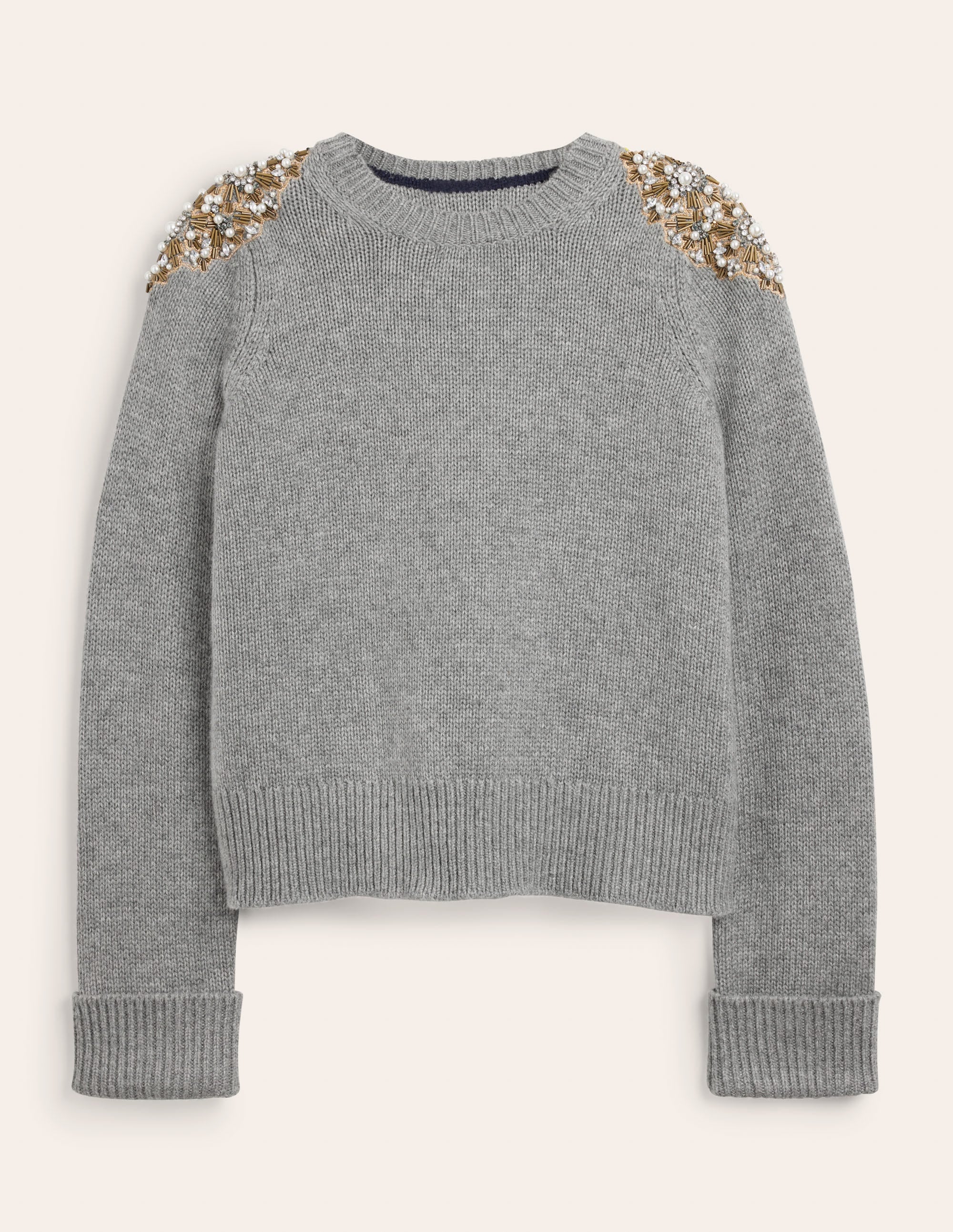 Pull ornementé-Ornement gris chiné - Image 5