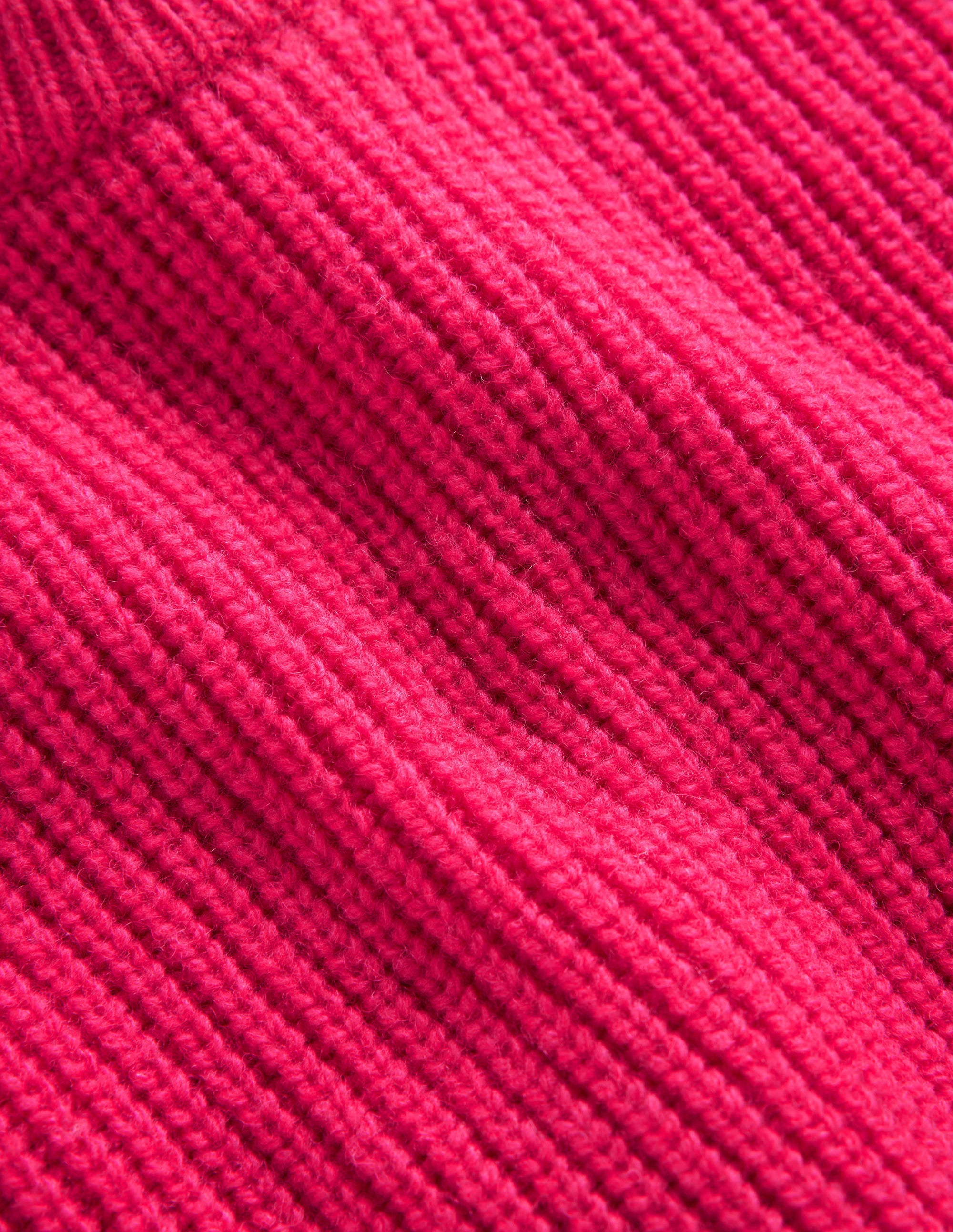 Rippstrickpullunder aus Wolle-Dunkelrosa - Image 7