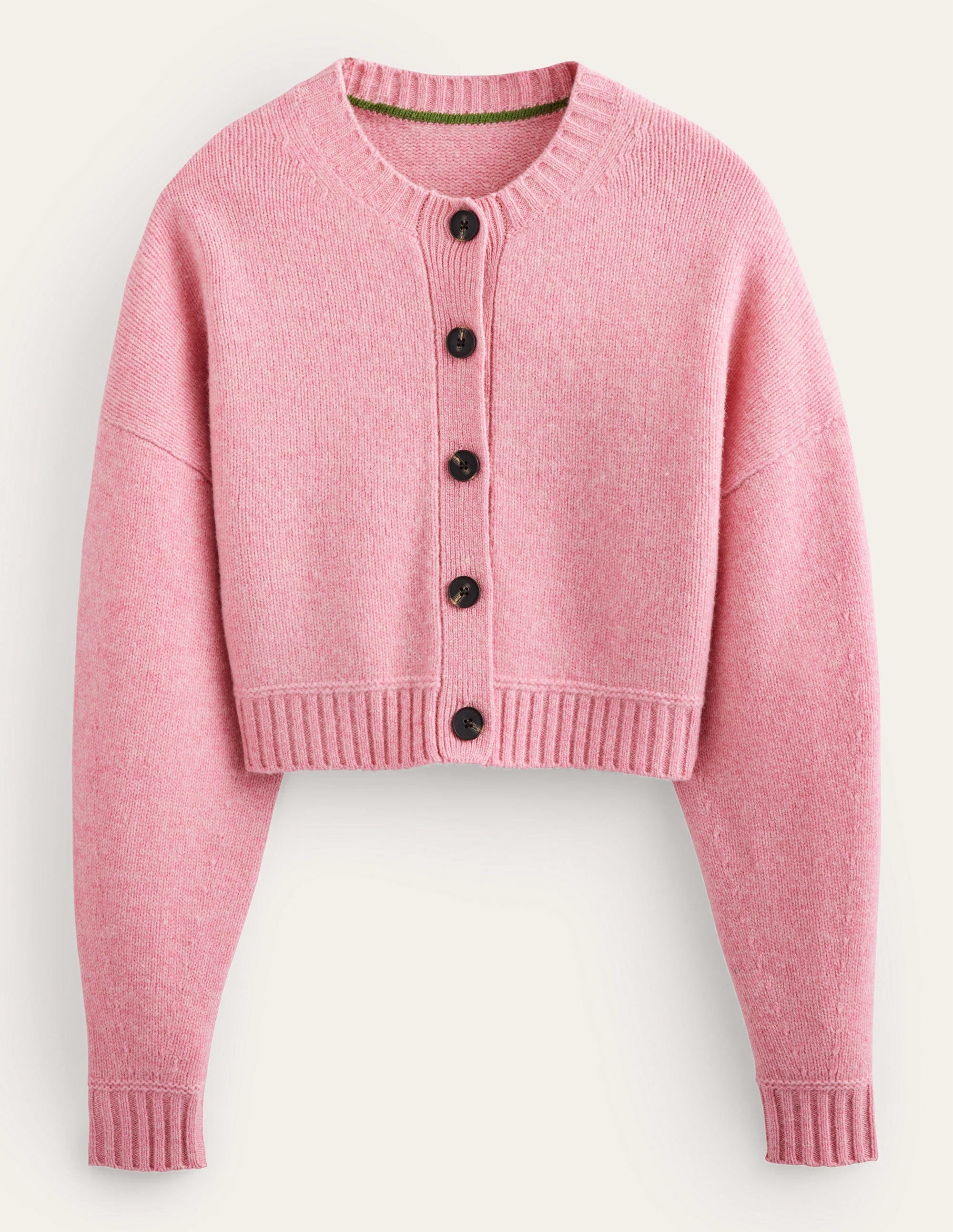 Cardigan court en laine brossée-Limonade rose - Image 6