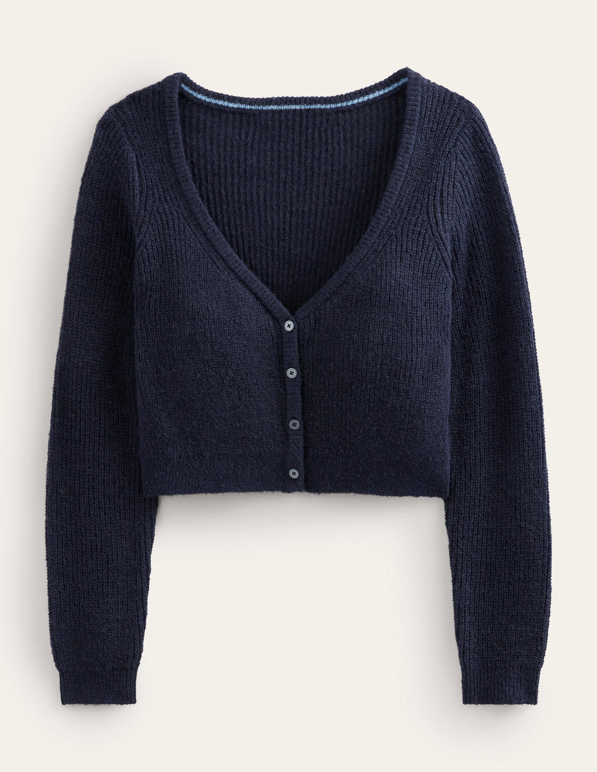 Gilet court duveteux-Bleu marine - Image 5