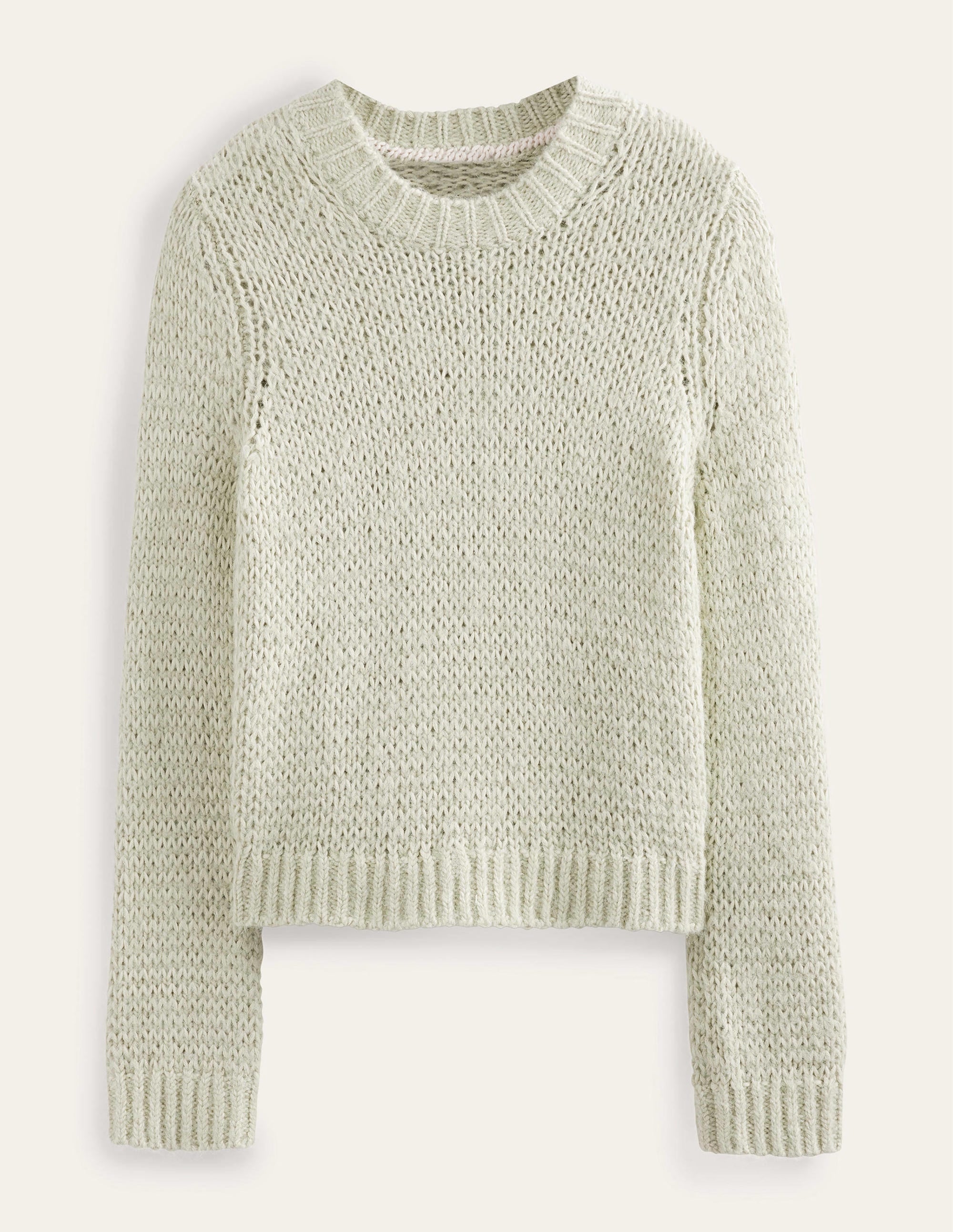 Fluffy Open Stitch Jumper-Sap - Image 6