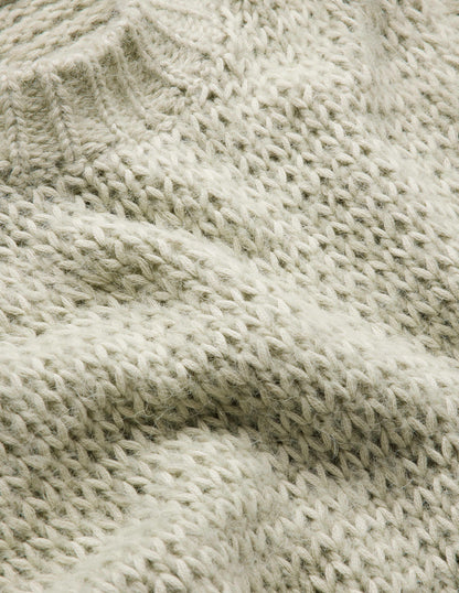 Pullover mit offenen Maschen-Saftiges Grün-7