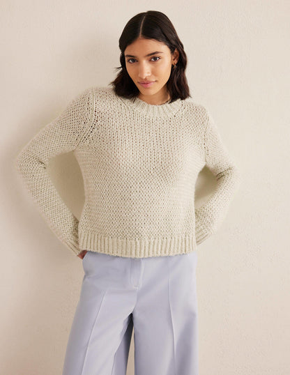 Pullover mit offenen Maschen-Saftiges Grün-4