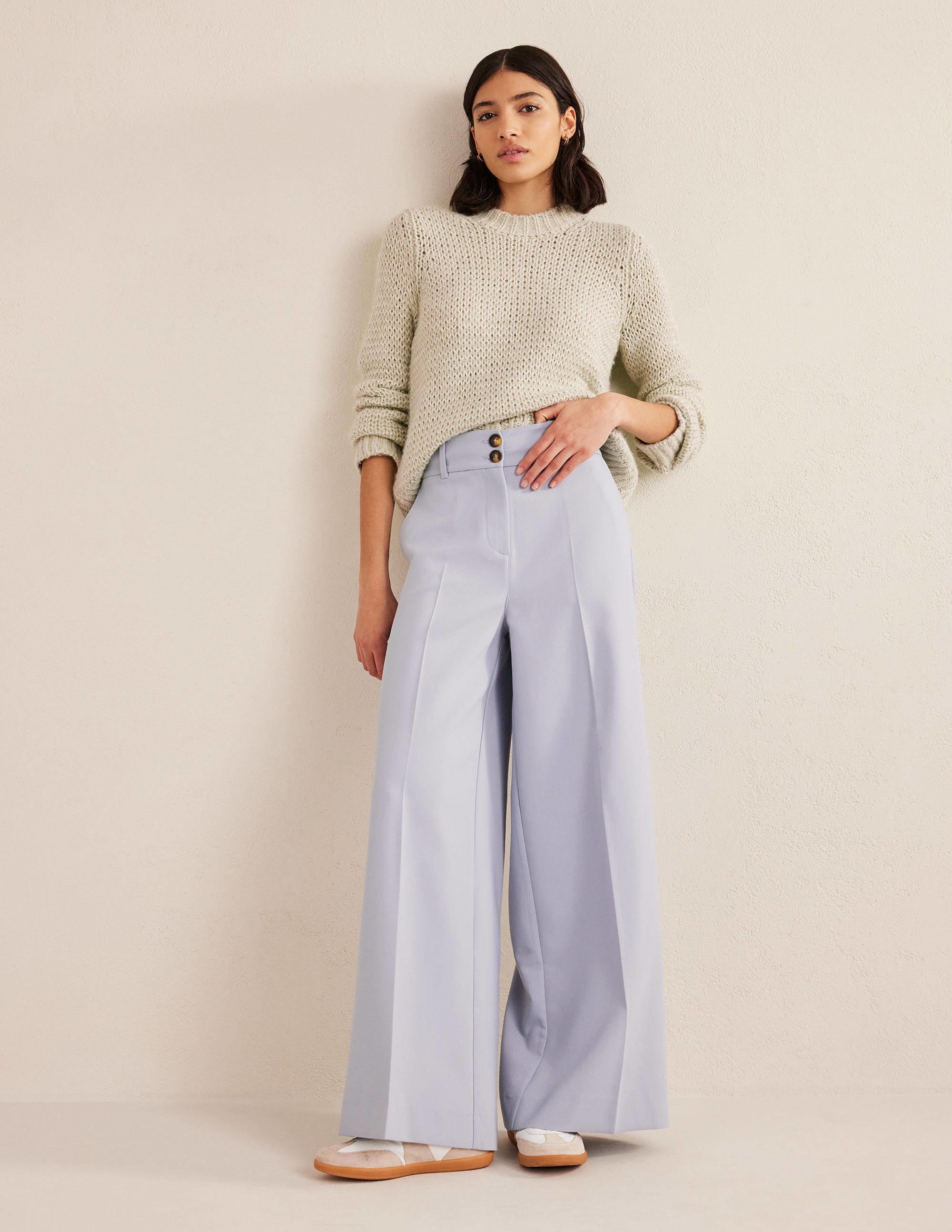 Fluffy Open Stitch Jumper-Sap - Image 5