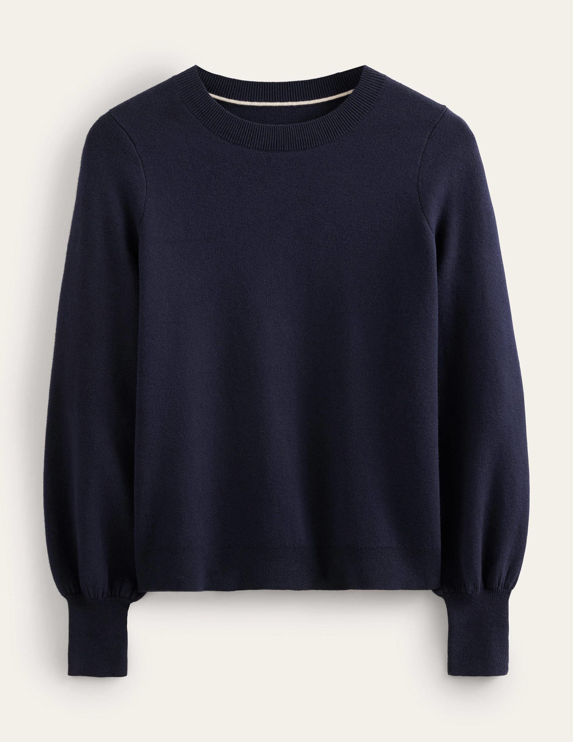 Pull en jacquard-Bleu marine - Image 5