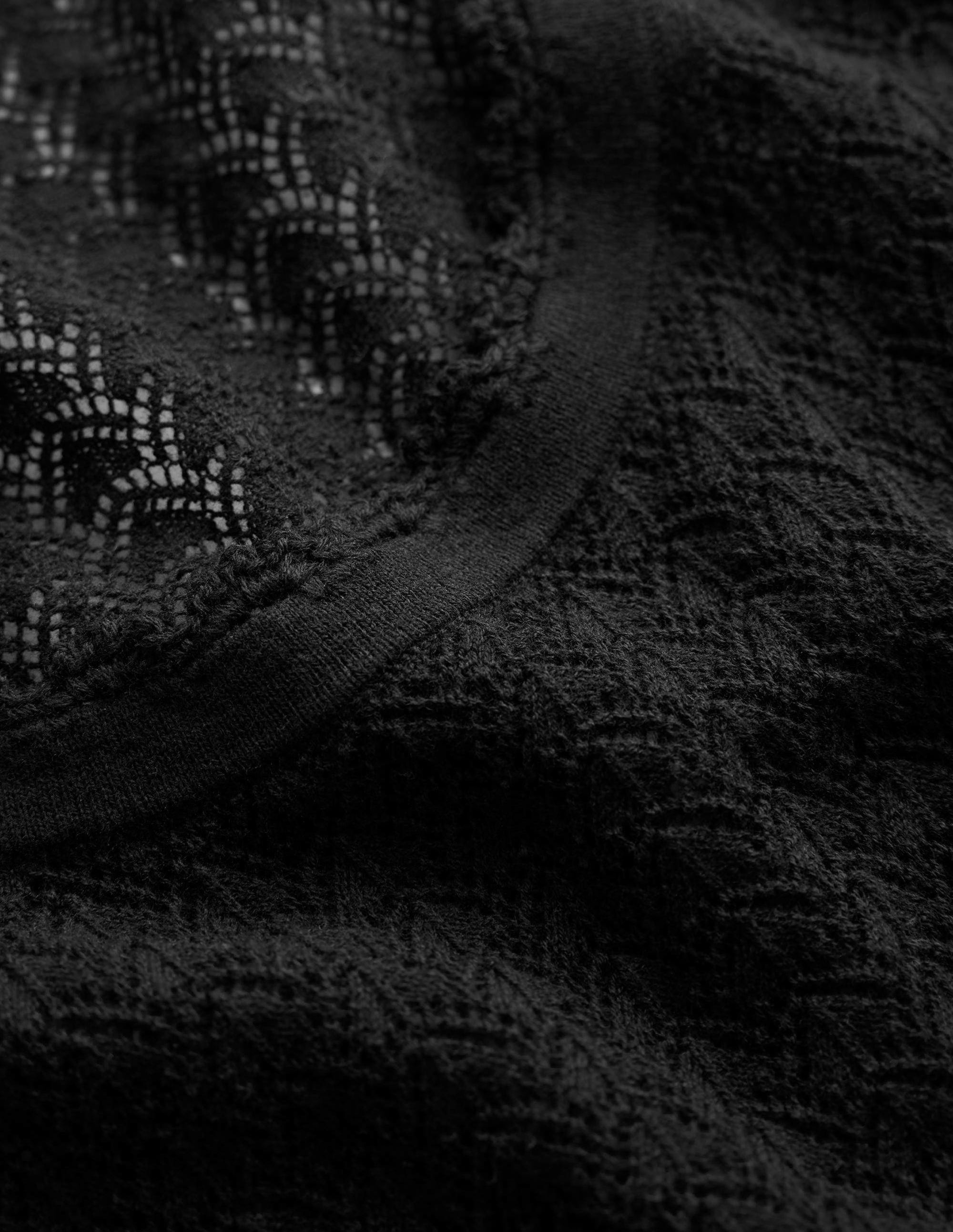 Débardeur en pointelle-Noir - Image 6