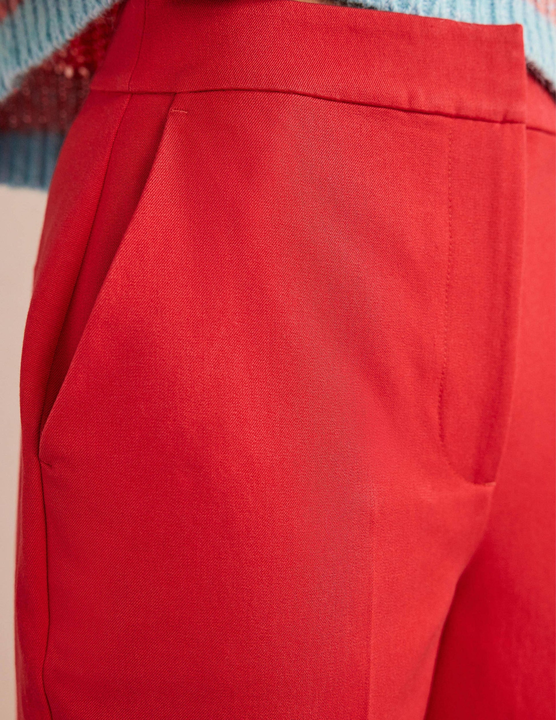 Pantalon droit en bi-stretch-Camélia-5