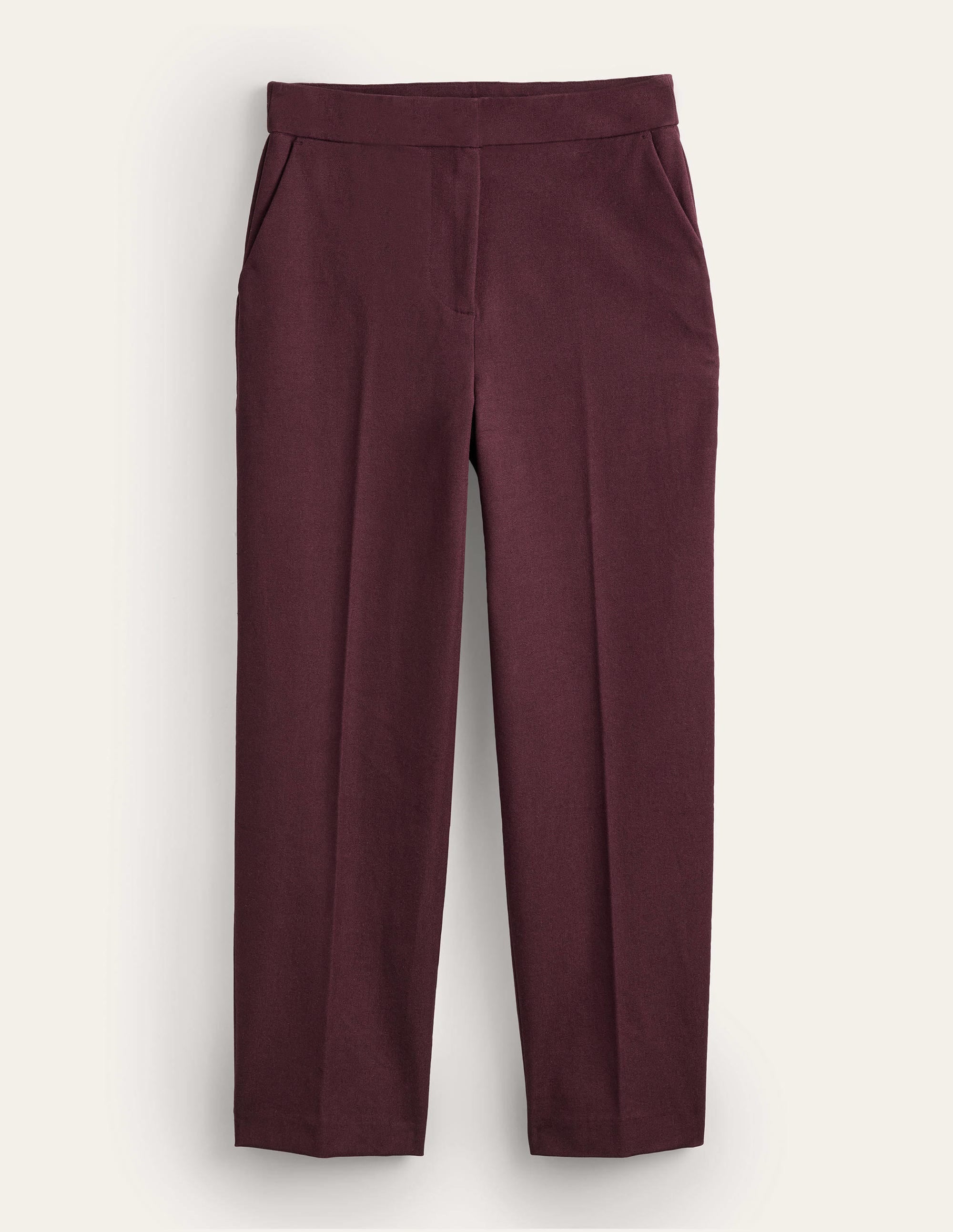 Gerade geschnittene Hose mit 2-Wege-Stretch-Kastanienbraun - Image 6