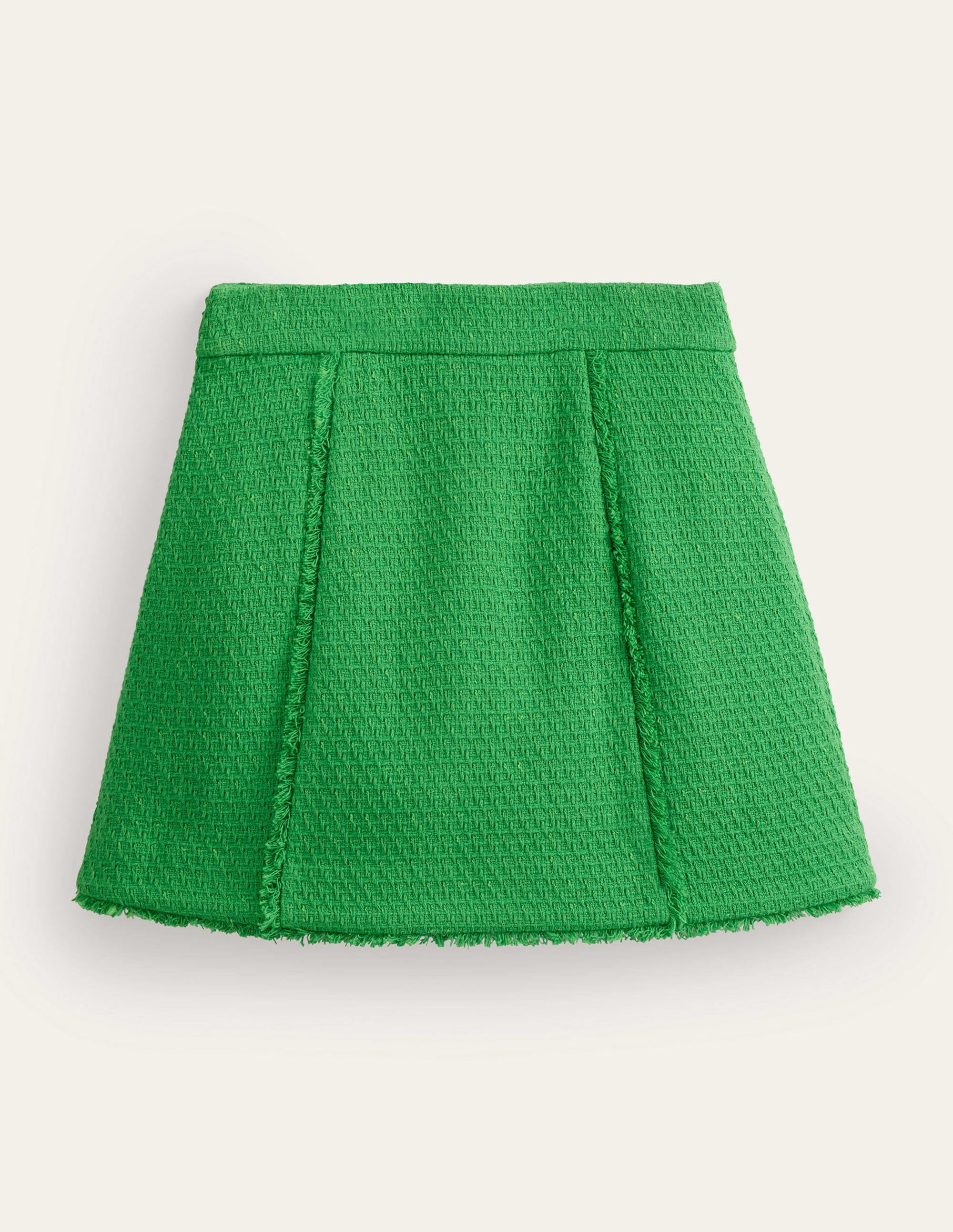 Mini-jupe Interest en tweed-Vert - Image 5