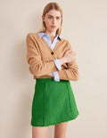 Mini-jupe Interest en tweed-Vert