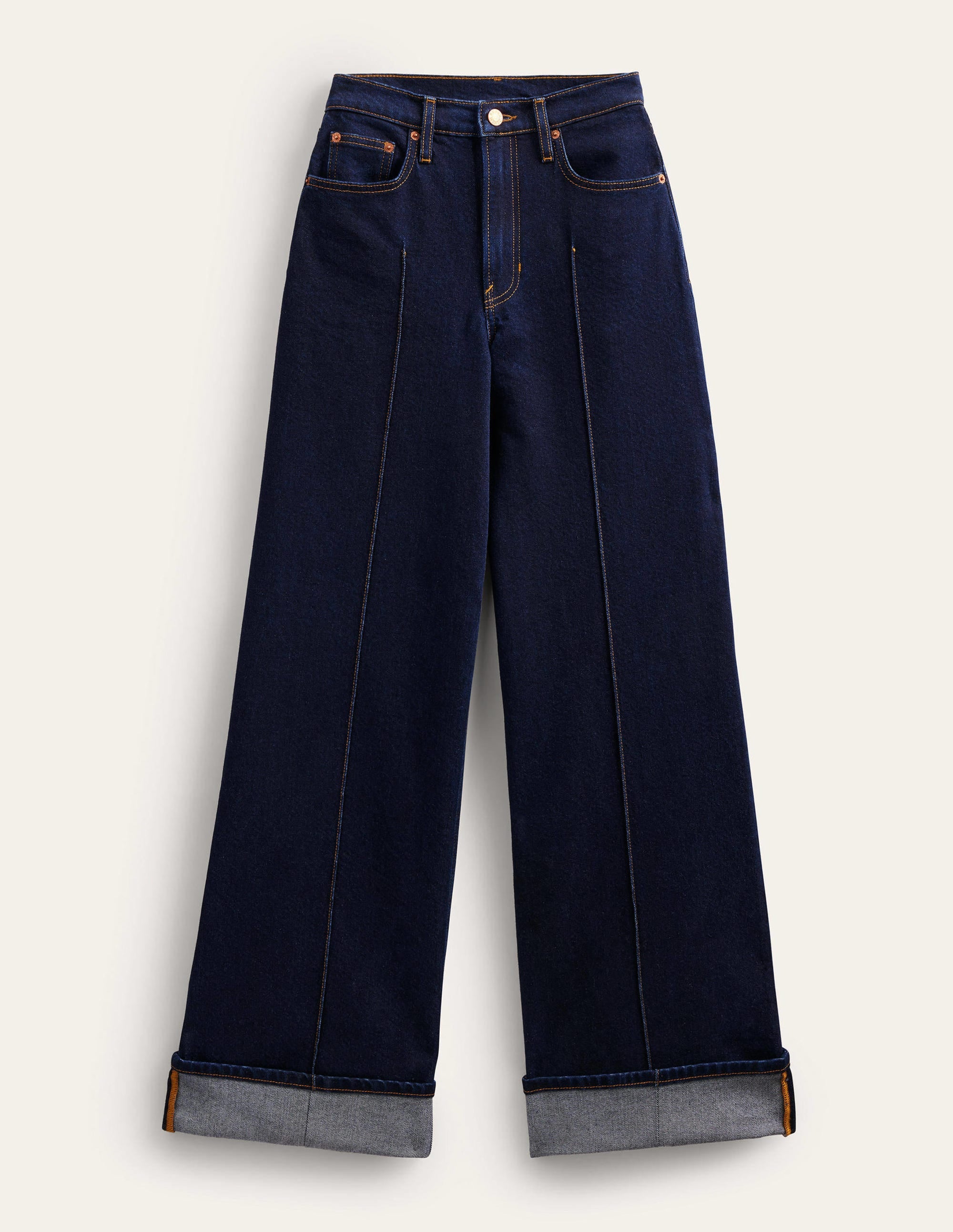 Jean à revers-Indigo - Image 6