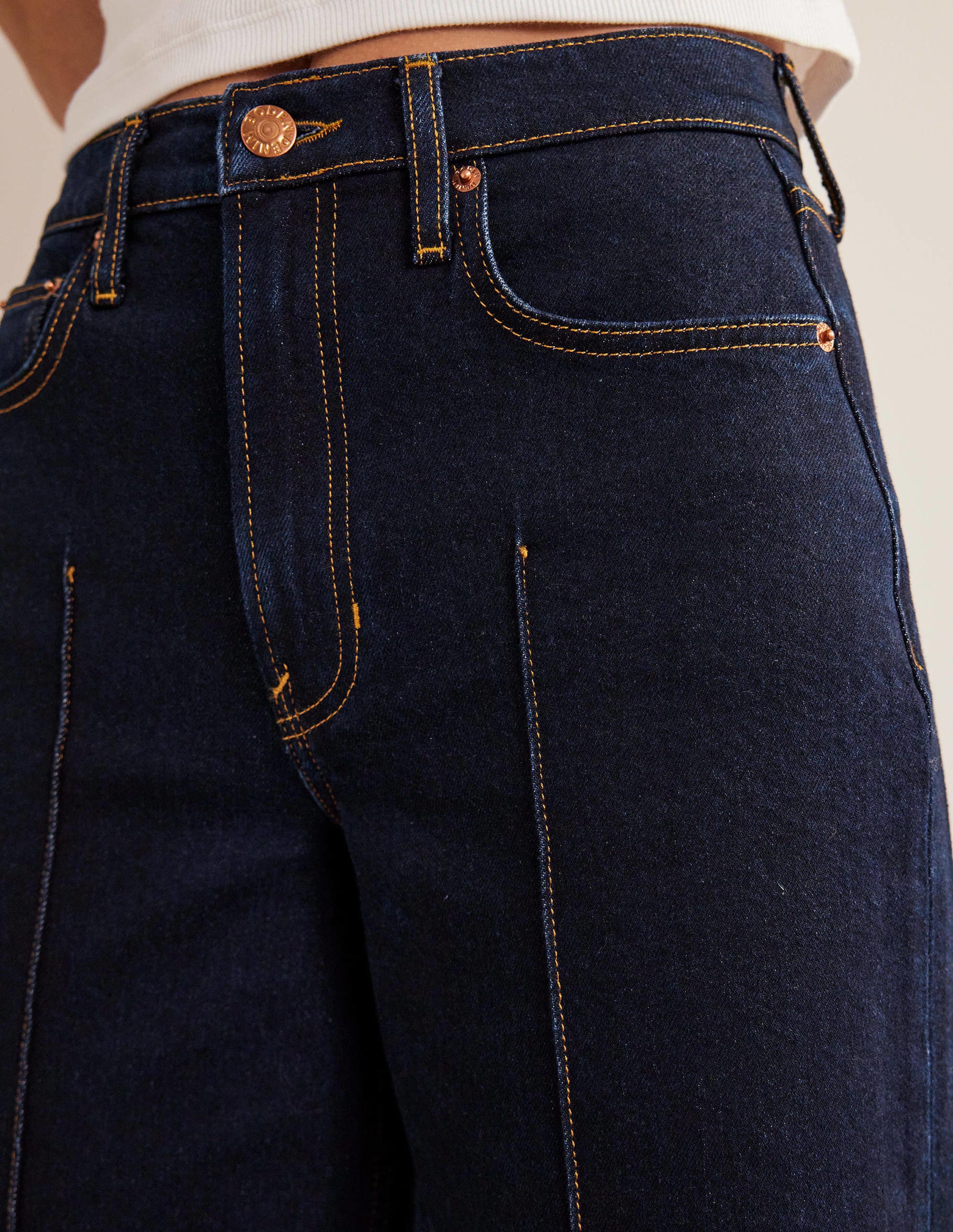 Jean à revers-Indigo - Image 5