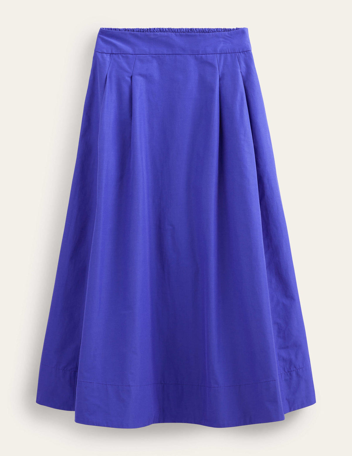 Taffeta Pull-on Midi Skirt-Blue Herron - Image 5