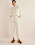 Tailored Turn Up Trousers-Pistachio Shell