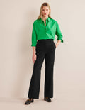 Hampshire Flared Trousers-Black