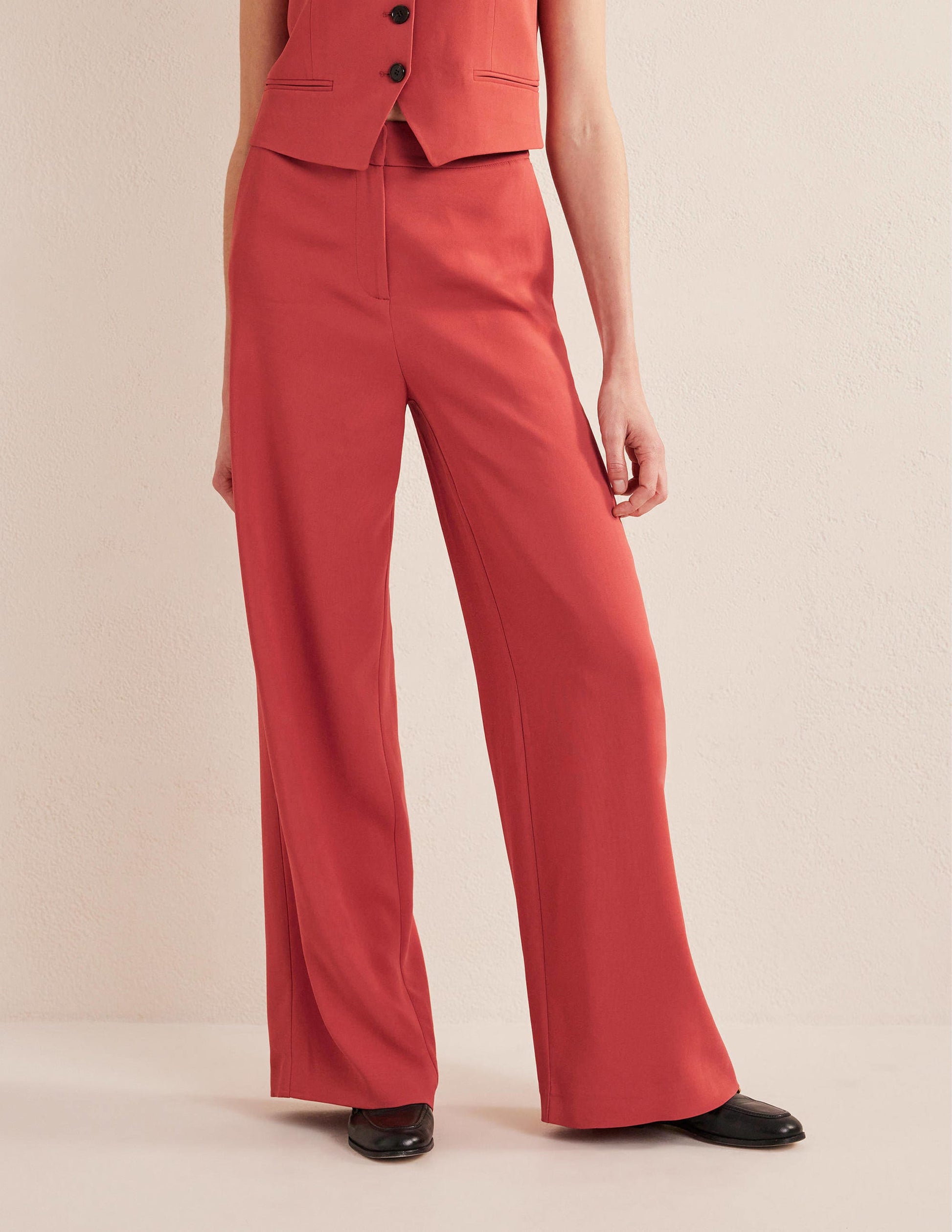 Pantalon large et fluide-Renard-4