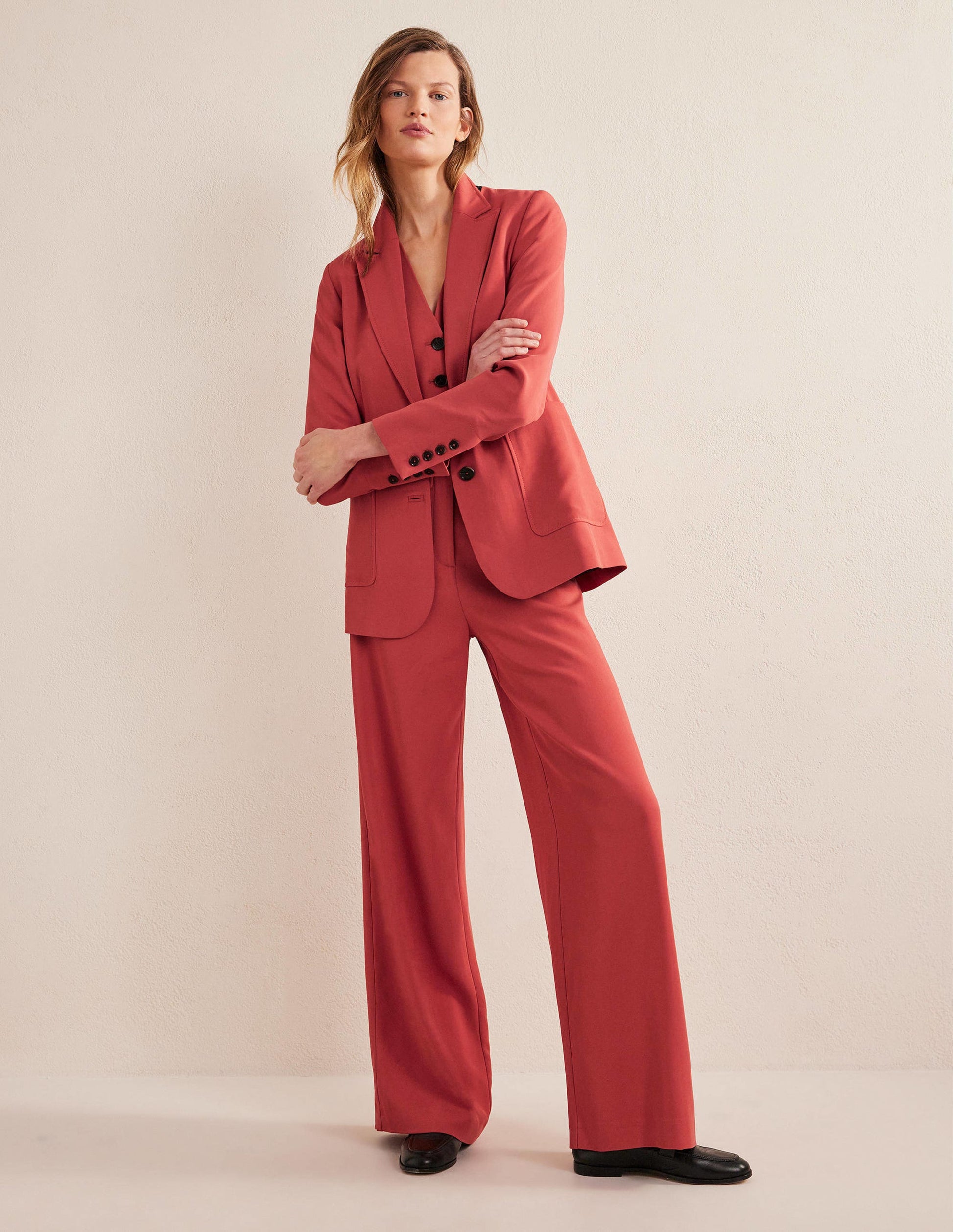 Pantalon large et fluide-Renard-5