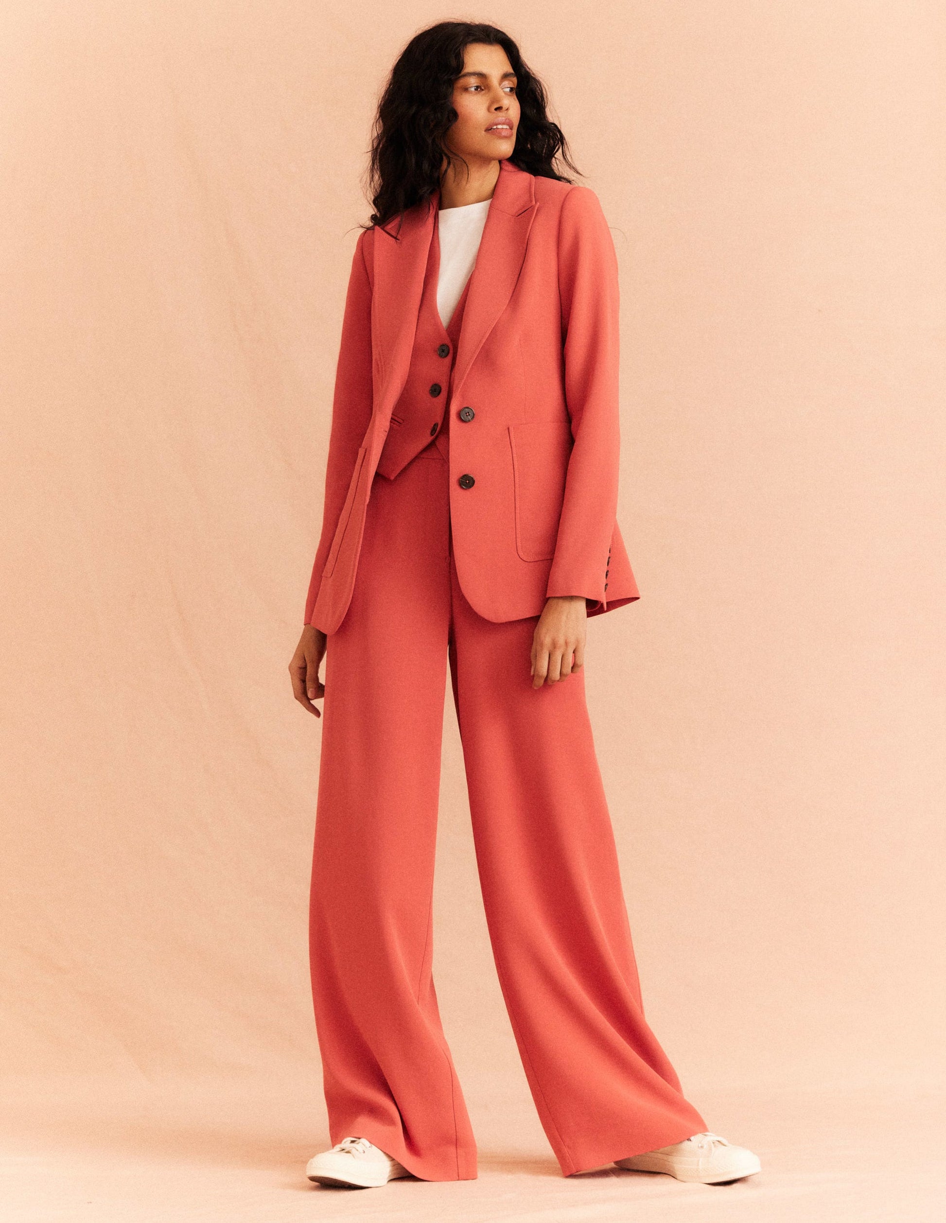 Pantalon large et fluide-Renard-6