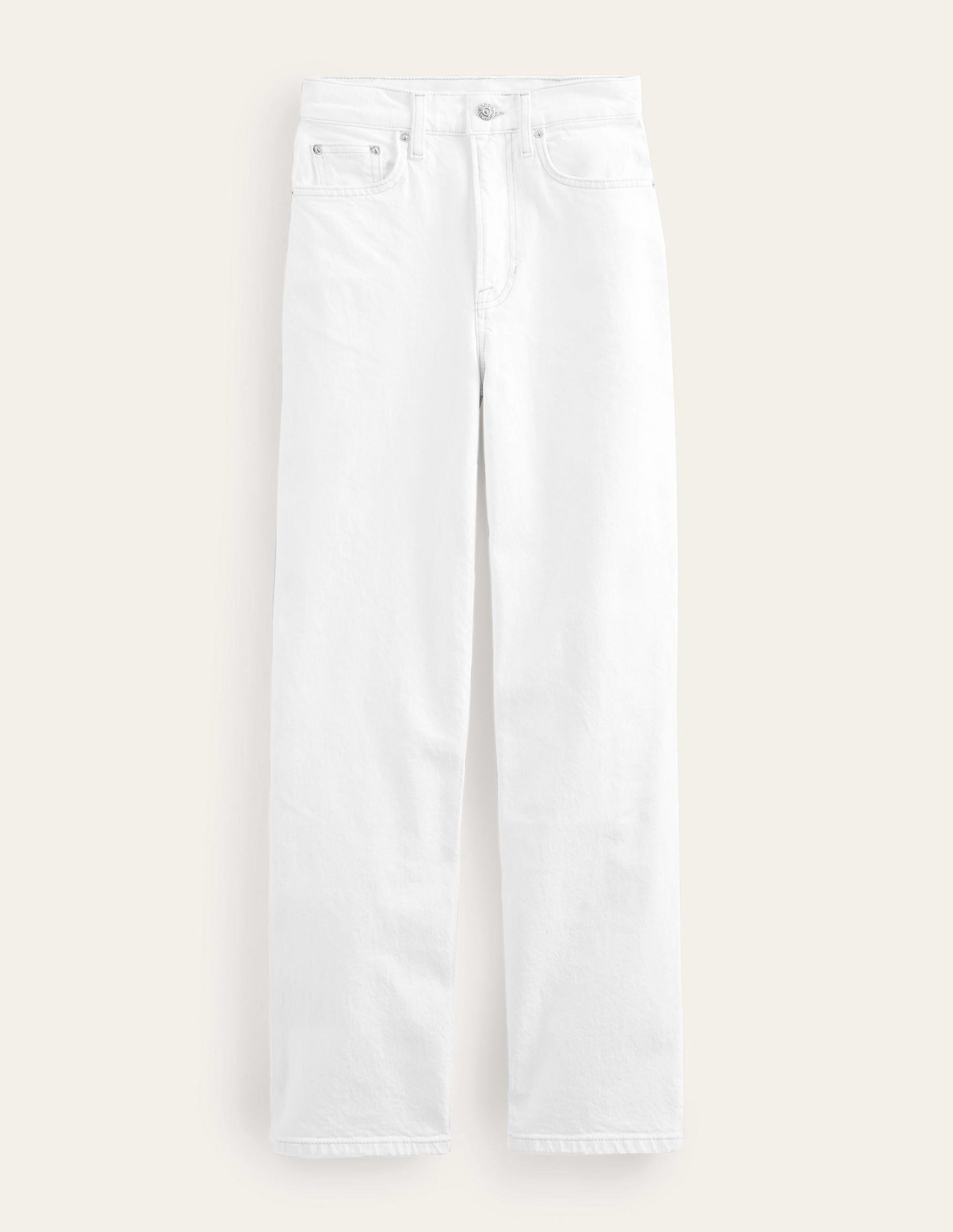 Schmal zulaufende 90er-Jeans mit hoher Taille-Weiß - Image 13