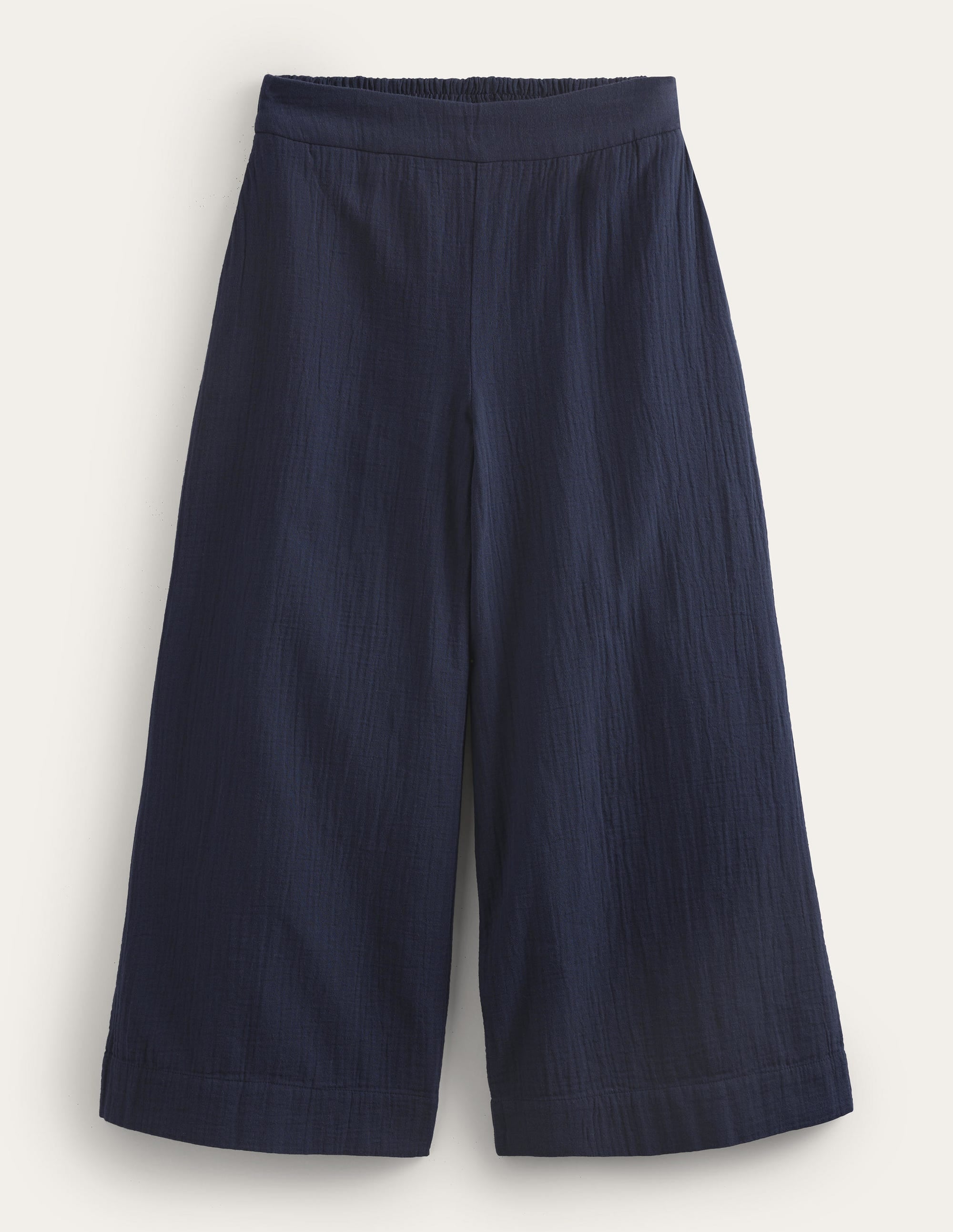 Pantalon à enfiler double-étoffe-Bleu marine - Image 5
