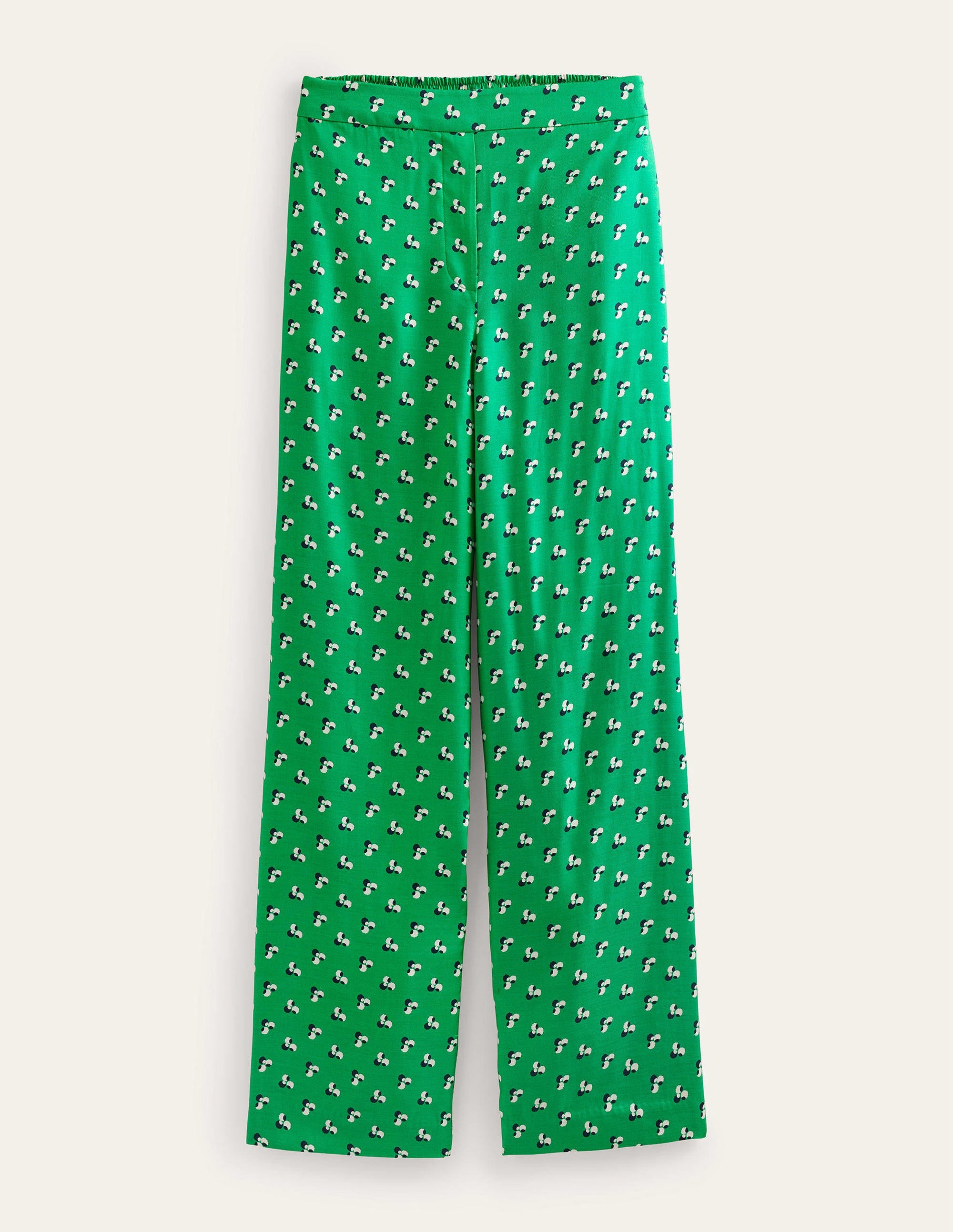 Pantalon imprimé à enfiler-Vert prairie, motif Falling Dot - Image 6