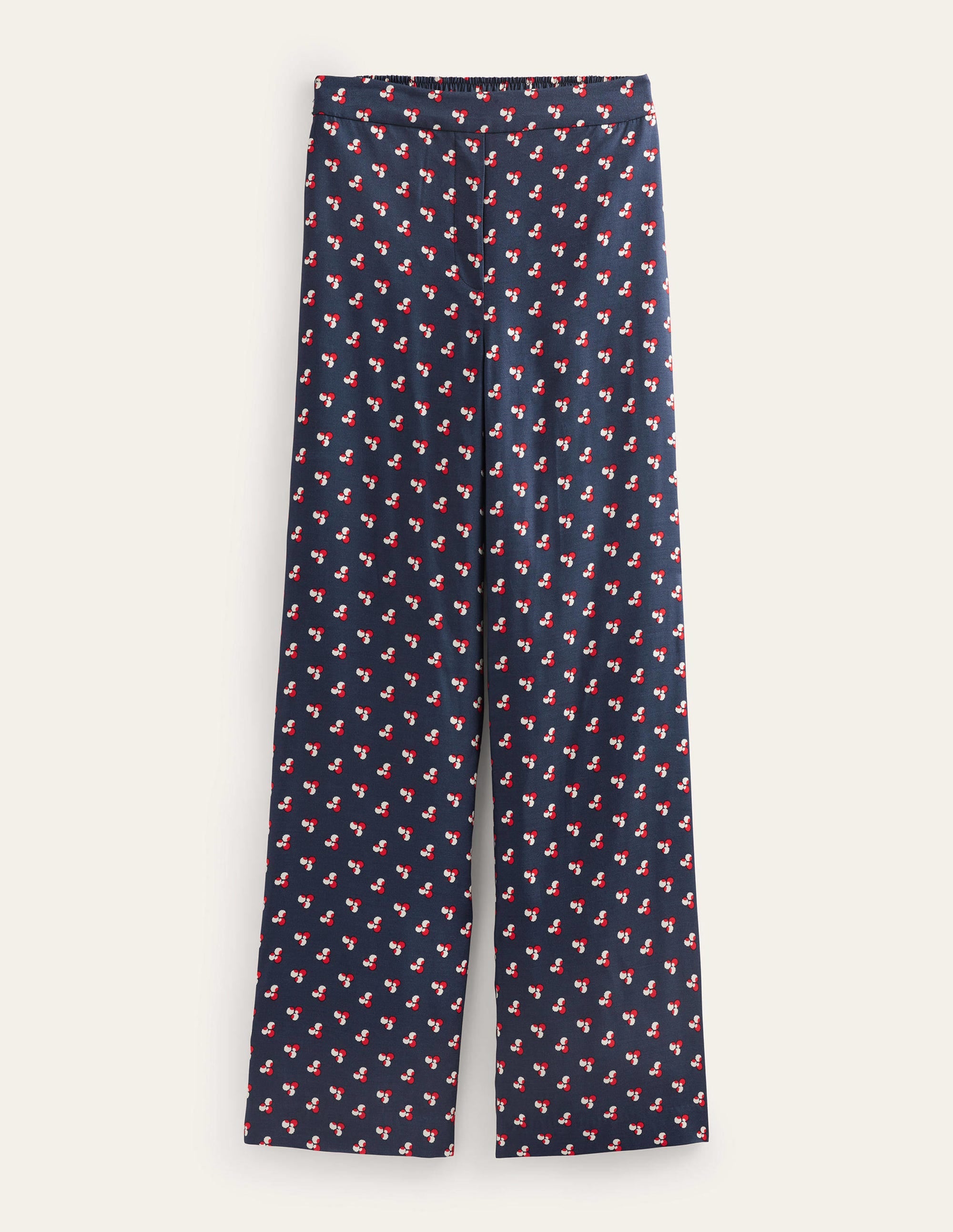 Pantalon imprimé à enfiler-Bleu marine foncé, motif Falling Dot - Image 5