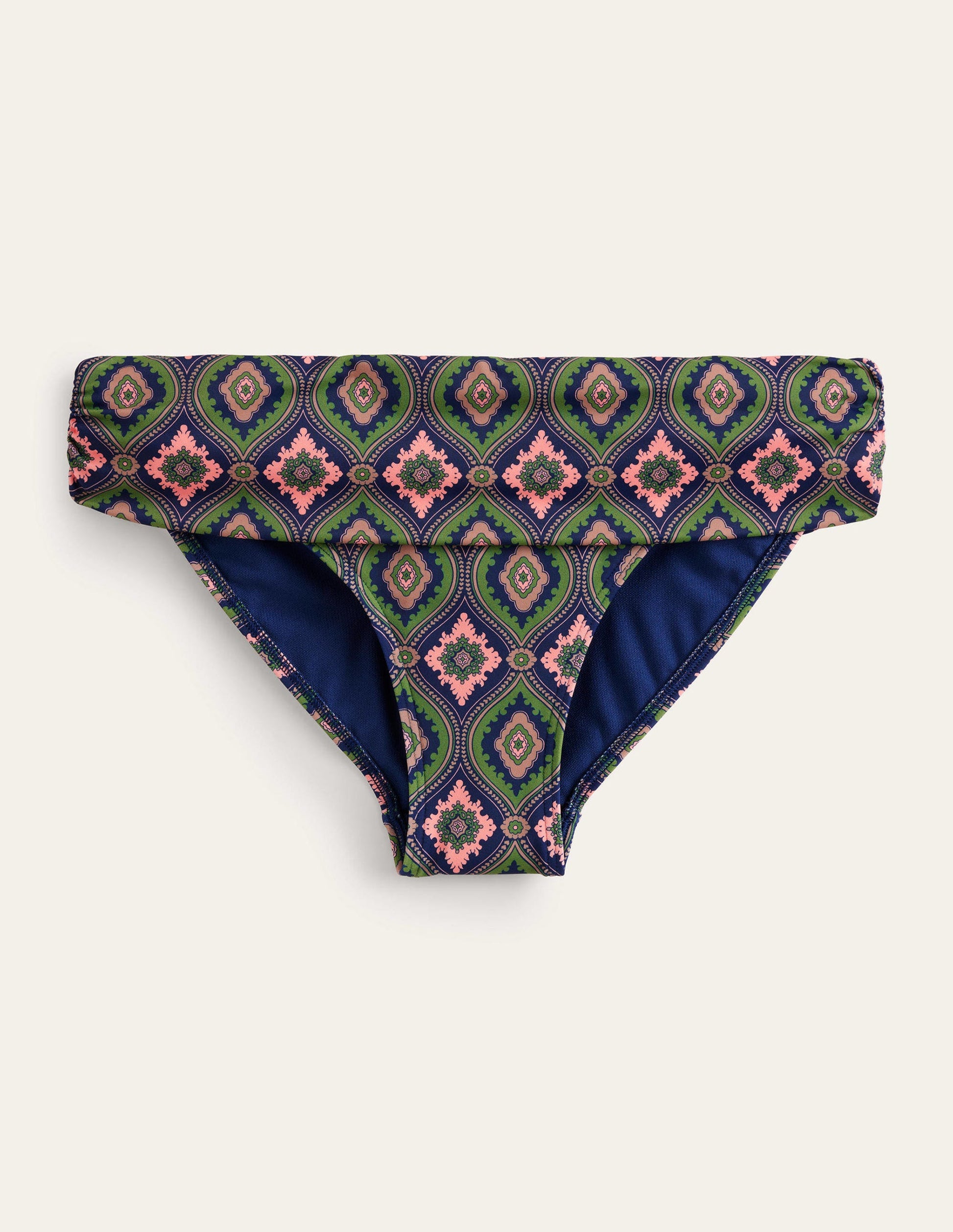 Bas de bikini intemporel à revers-Garde forestier, motif Exotic Diamond-5