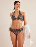Bas de bikini intemporel à revers-Garde forestier, motif Exotic Diamond