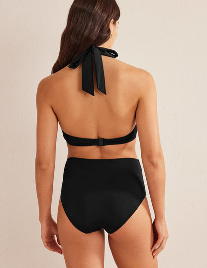 Levanzo Neckholder-Bikinioberteil-Schwarz