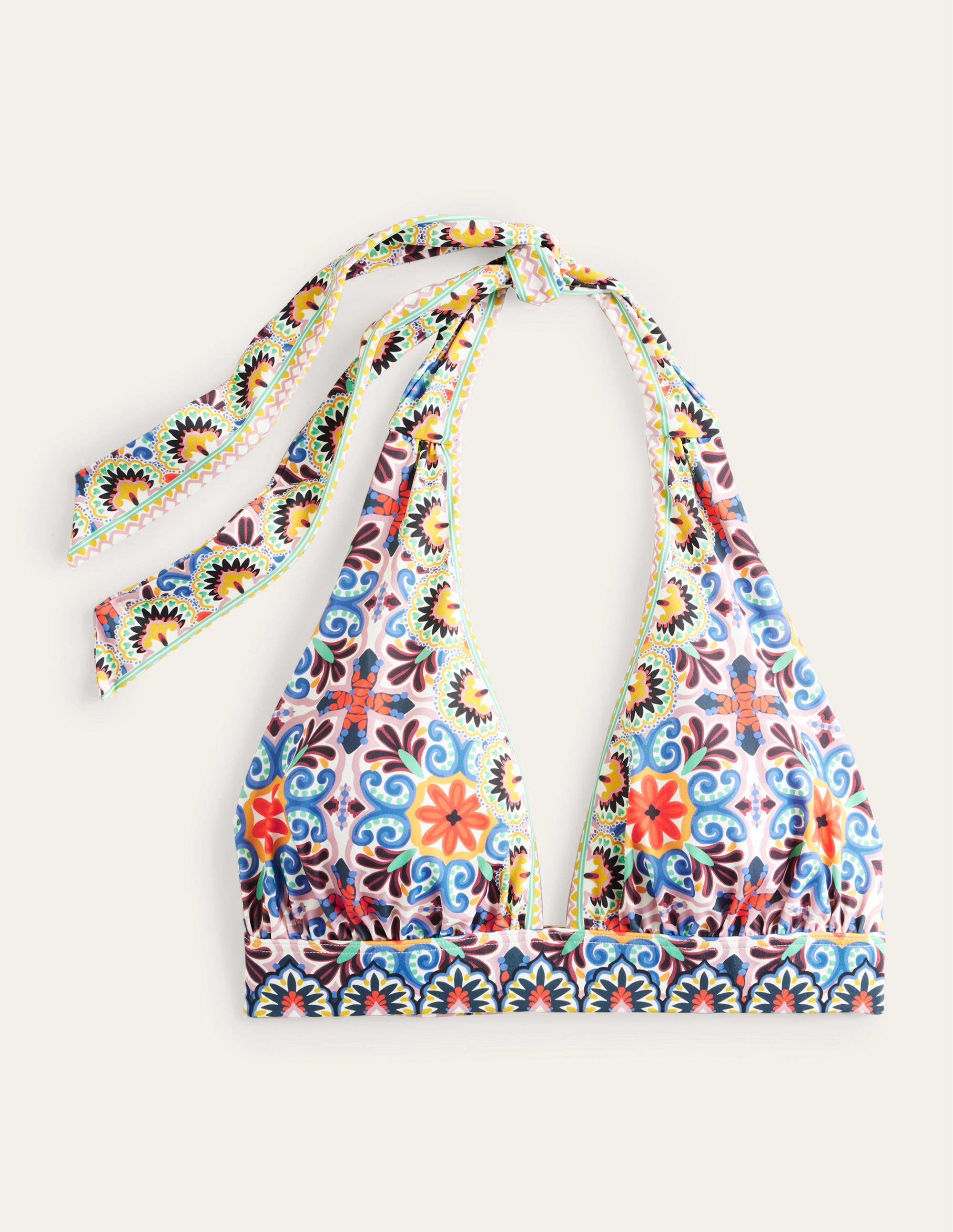 Haut de bikini Merano à col V échancré-Multi, tuile tapisserie - Image 5