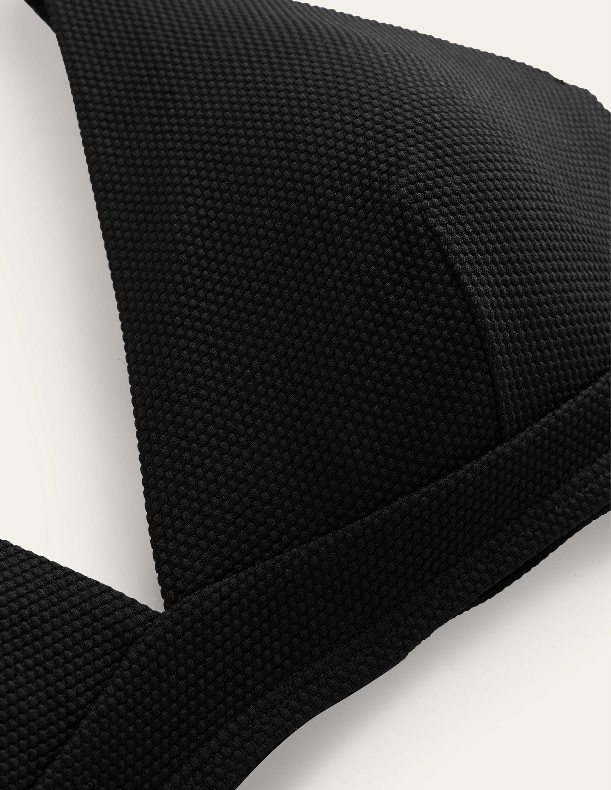 Arezzo V-neck Bikini Top-Black Texture - Image 7