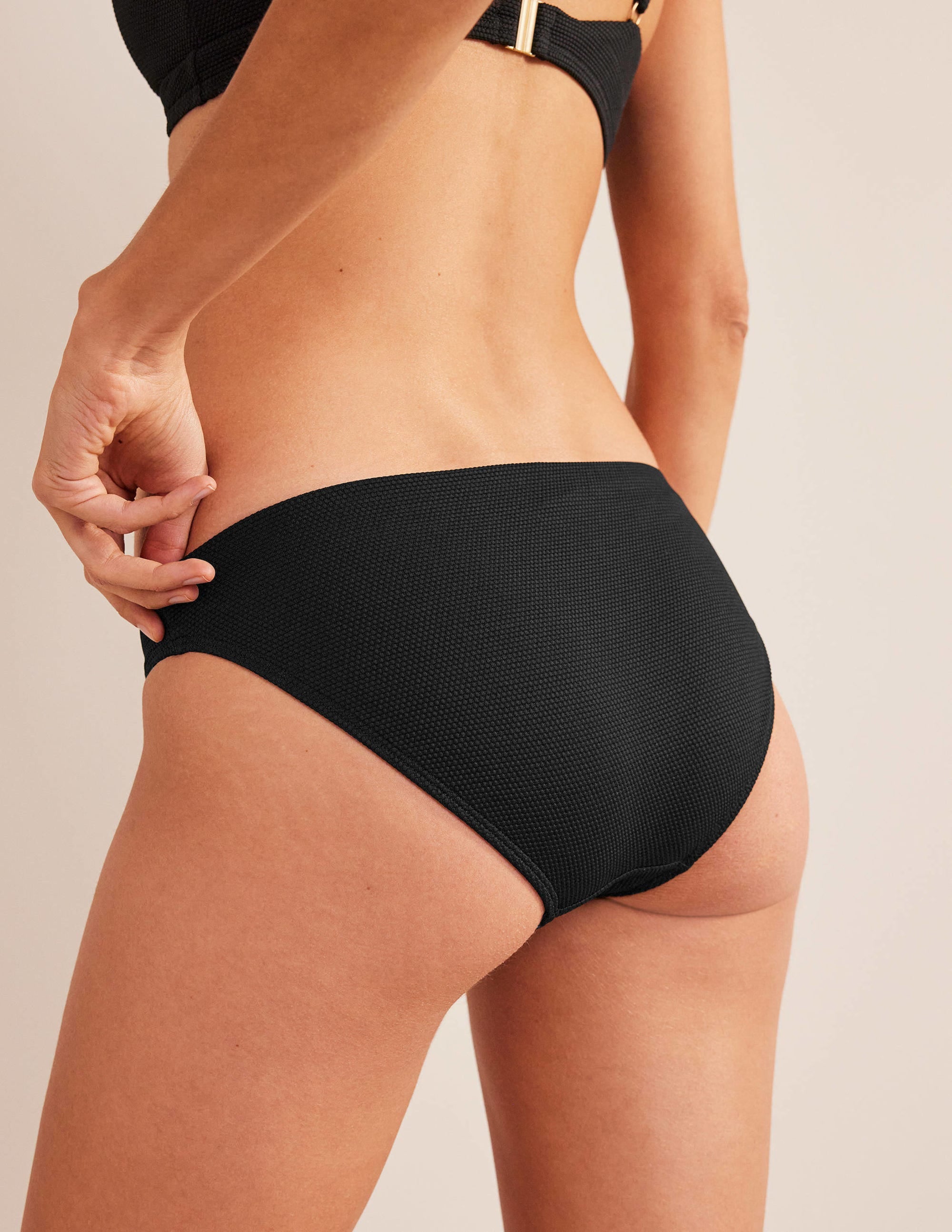 Bas de bikini Arezzo texturé-Noir texturé - Image 4
