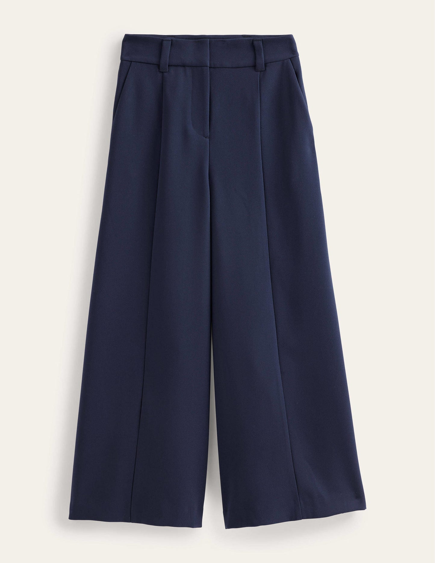 Fließende Culotte mit weitem Bein-Marineblau
