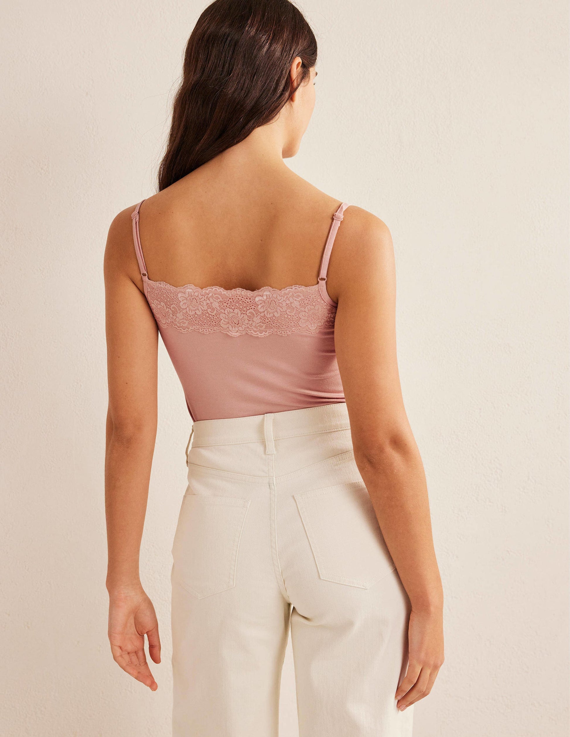 Caraco avec dentelle-Beige clair-3