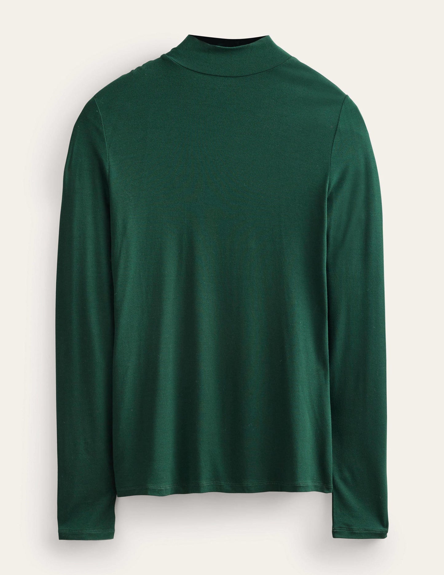 Jersey High Neck Top-Chatsworth Green