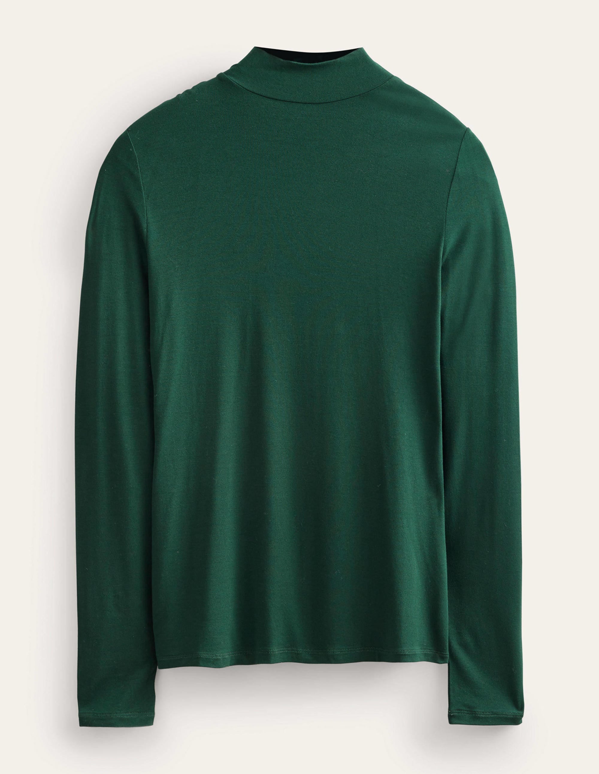Jersey High Neck Top-Chatsworth Green - Image 5