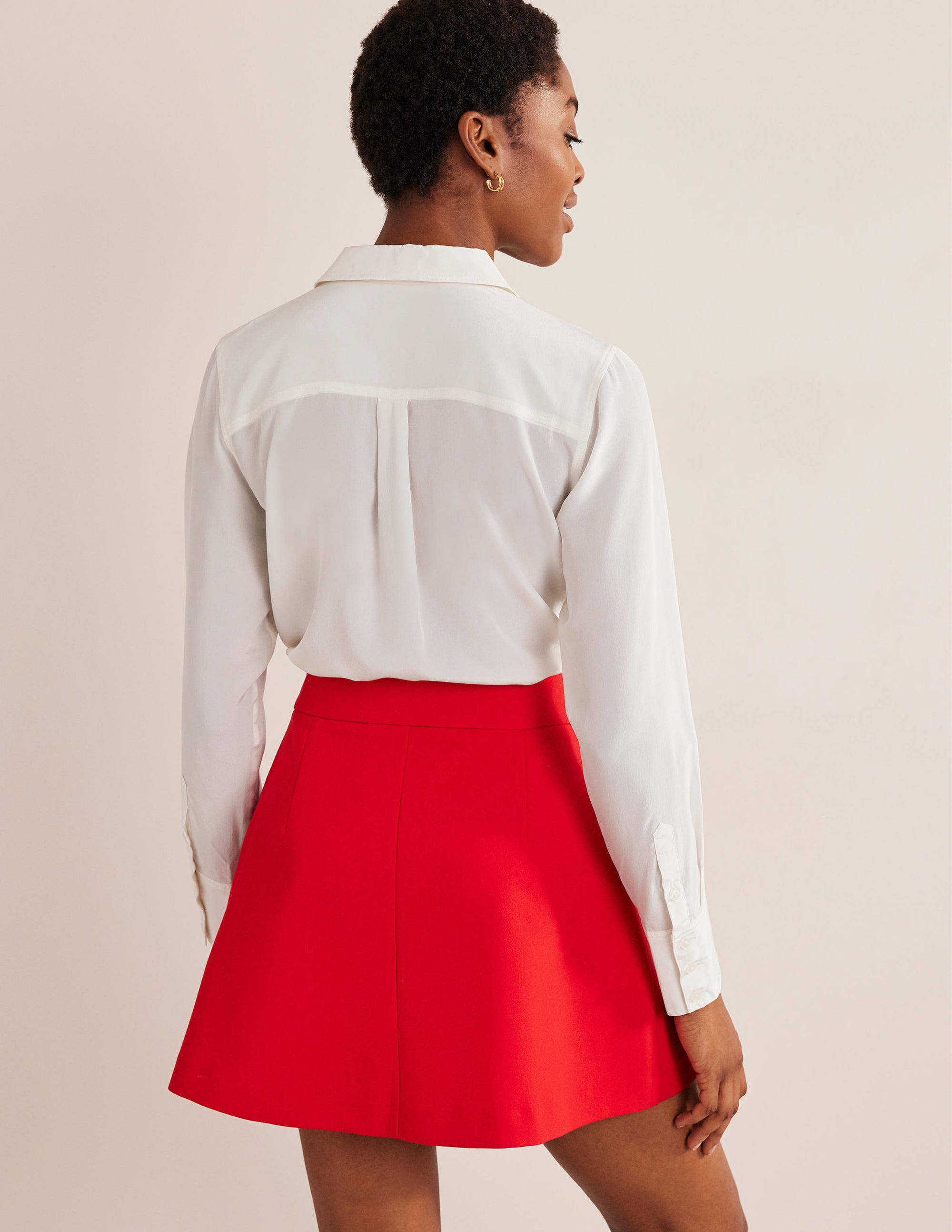 Nouvelle chemise en soie-Ivoire - Image 5