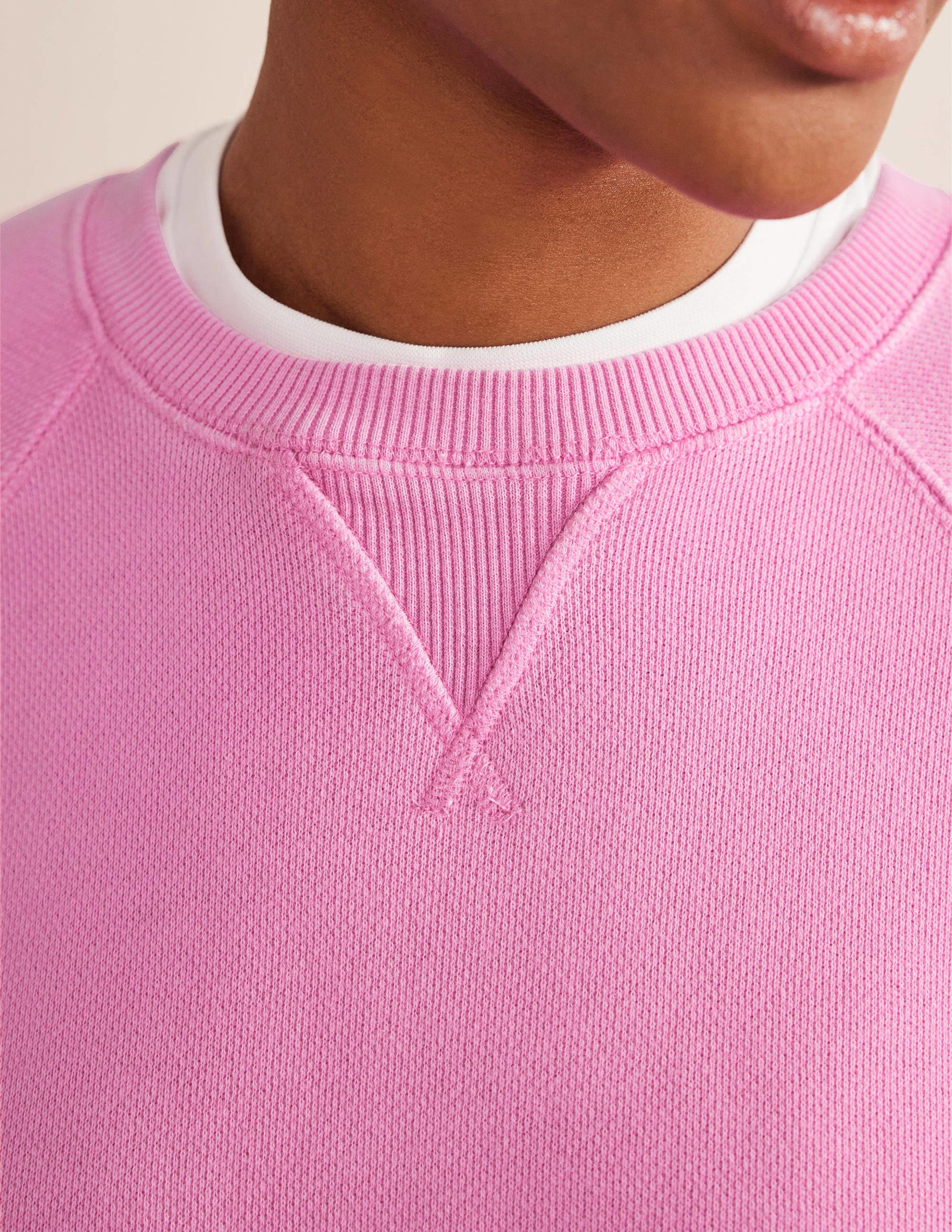 Sweat décontracté à manches raglan-Orchidée sauvage-2