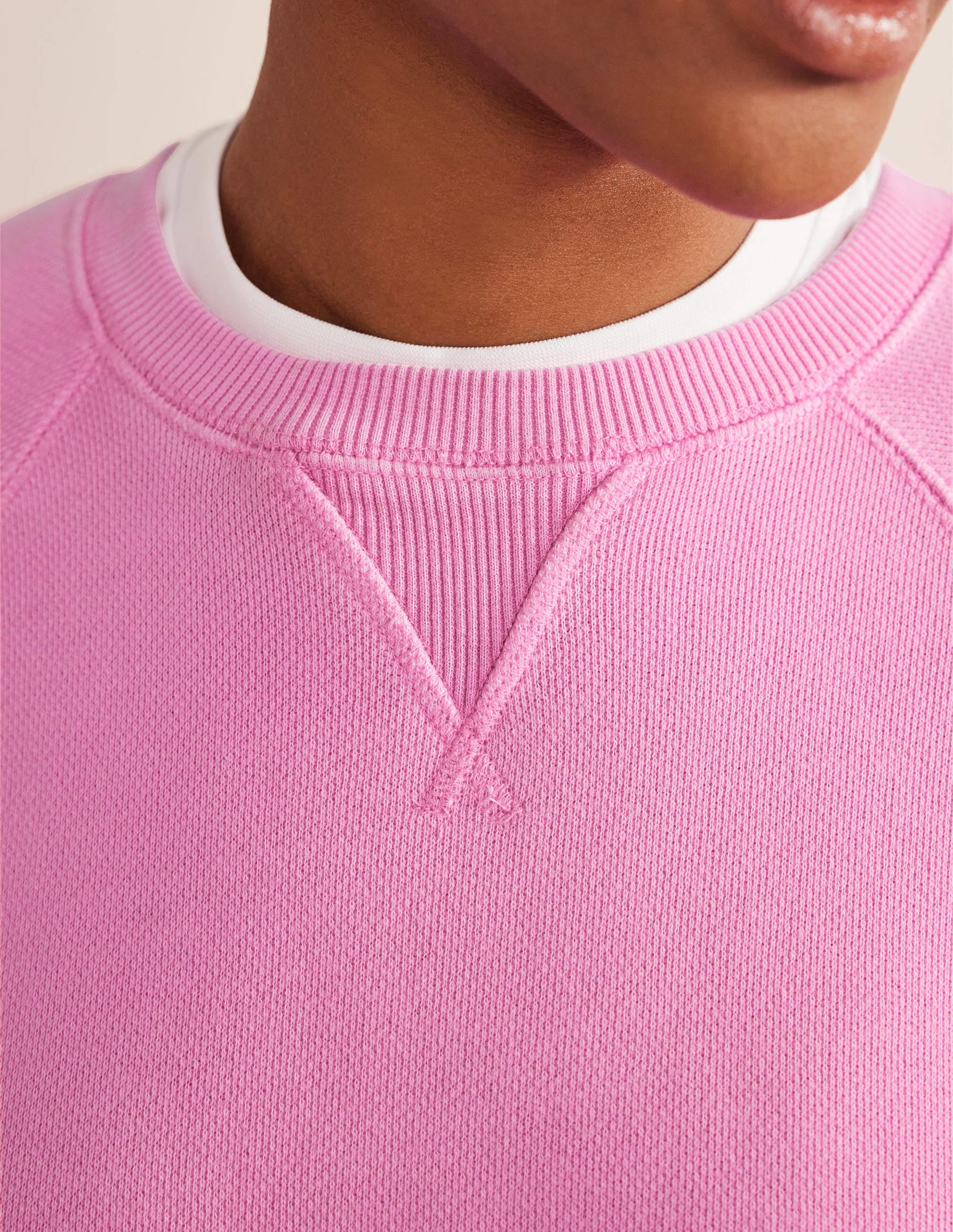 Sweat décontracté à manches raglan-Orchidée sauvage - Image 2