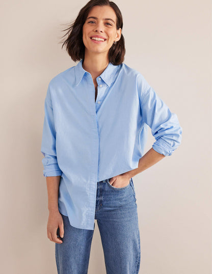 Oversize-Baumwollhemd-Faux-Uni, Oxford-1