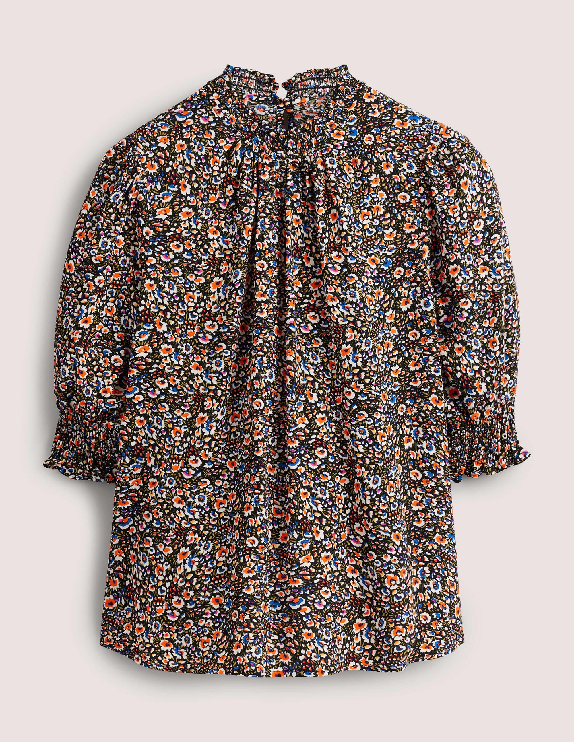 Top imprimé à smocks-Multi, motif Eden Bloom - Image 6