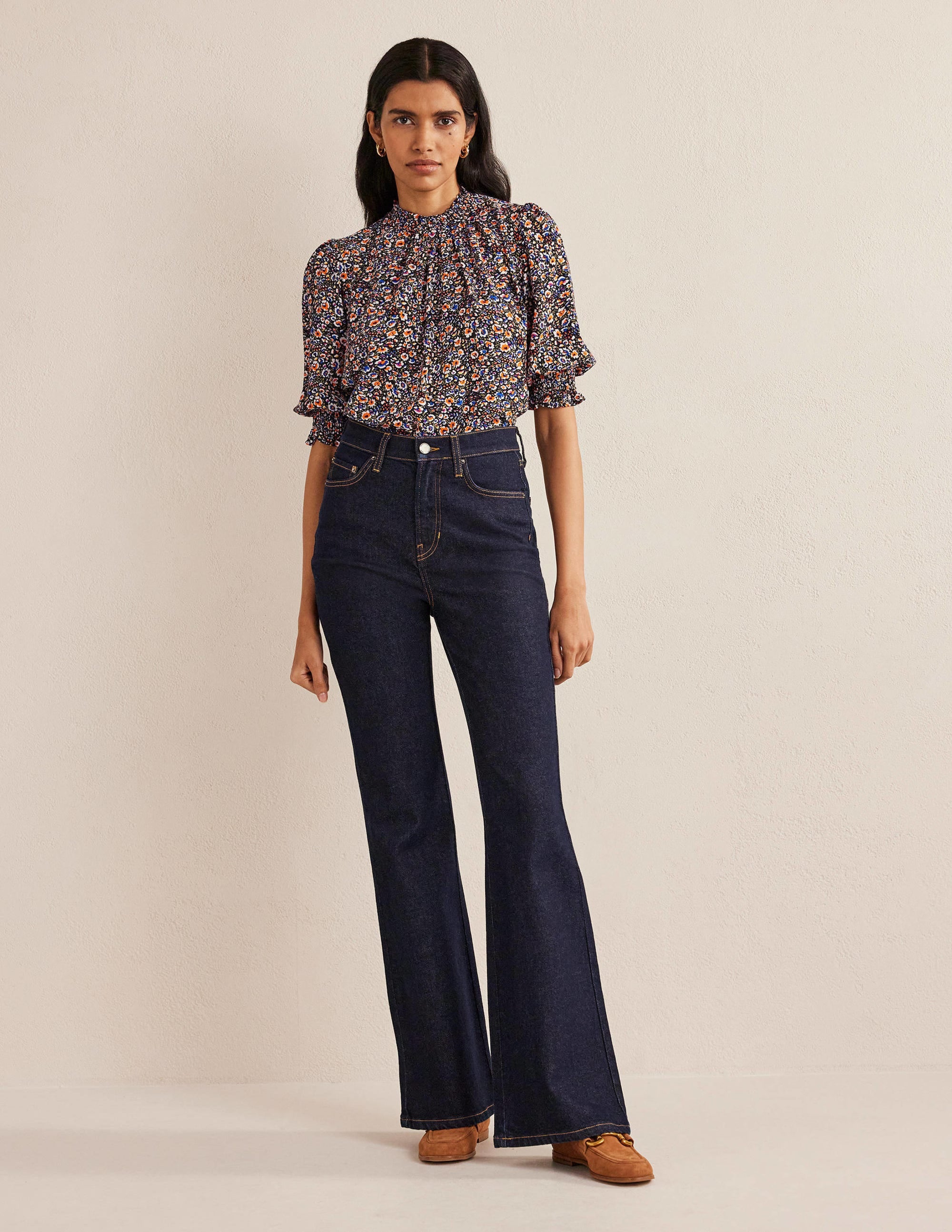 Top imprimé à smocks-Multi, motif Eden Bloom - Image 5