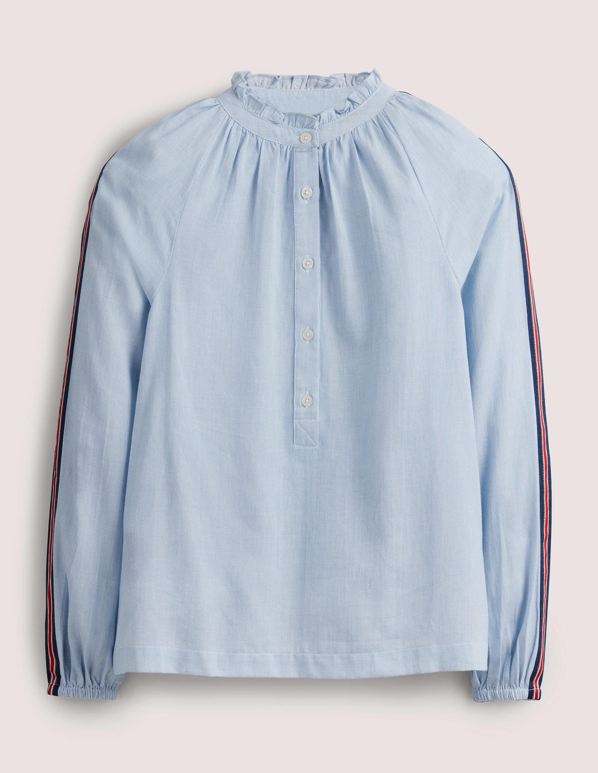 Surchemise pour tous les jours en coton-Rayé bleu - Image 5
