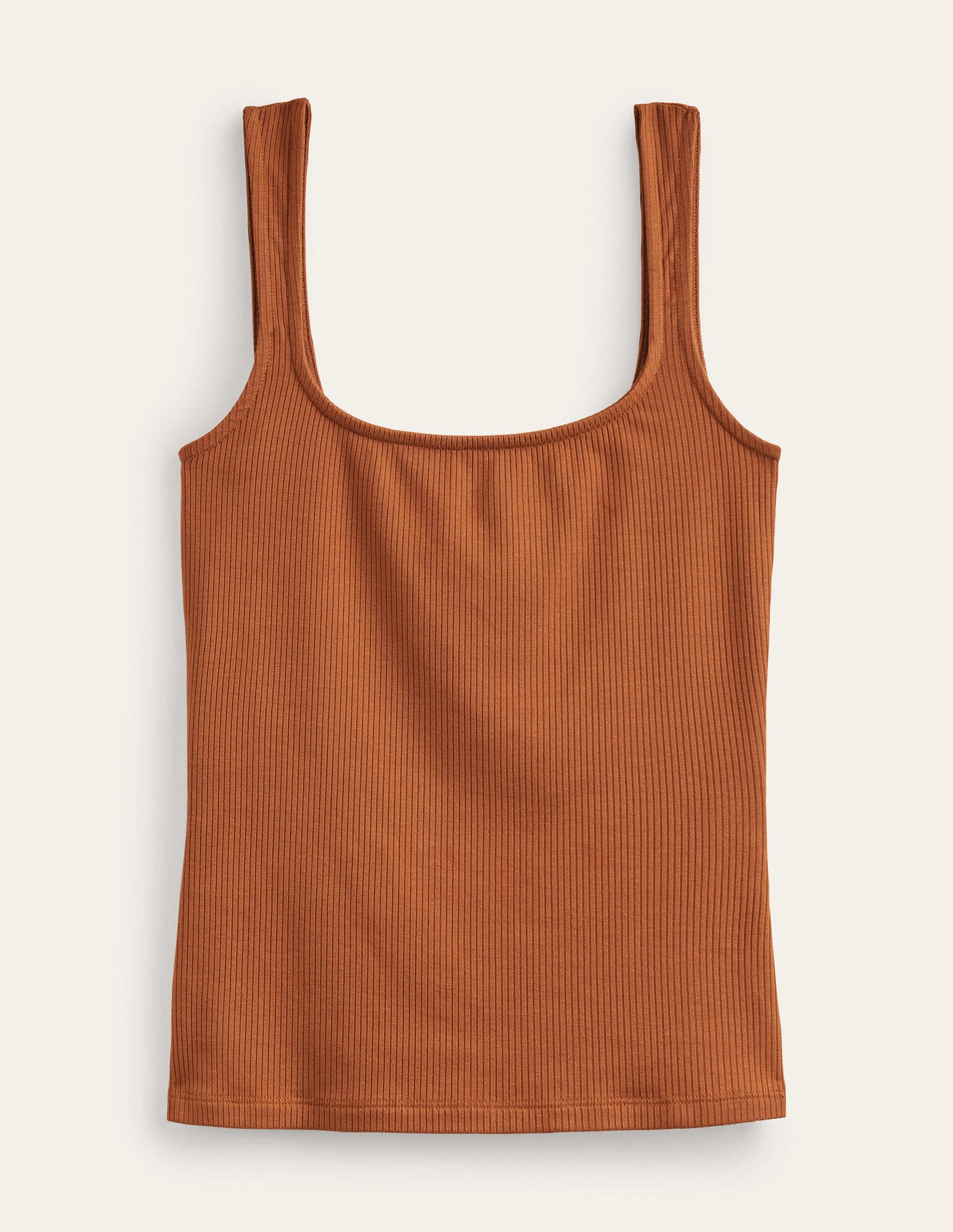 Geripptes Jersey-Top-Kürbisorange - Image 6